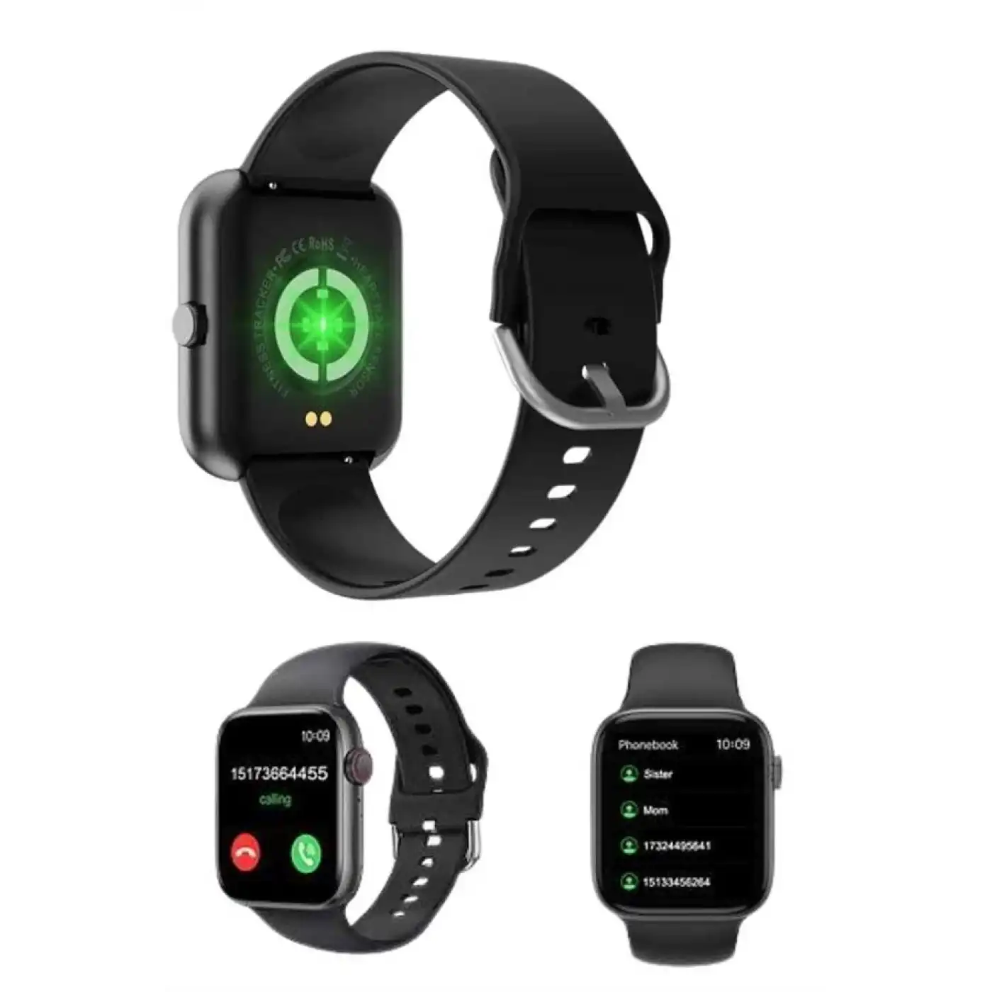 1.83 İnç Akıllı Saat Android ve İOS Uyumlu Çağrı Cevaplayabilen Adımsayar GPS Takibi