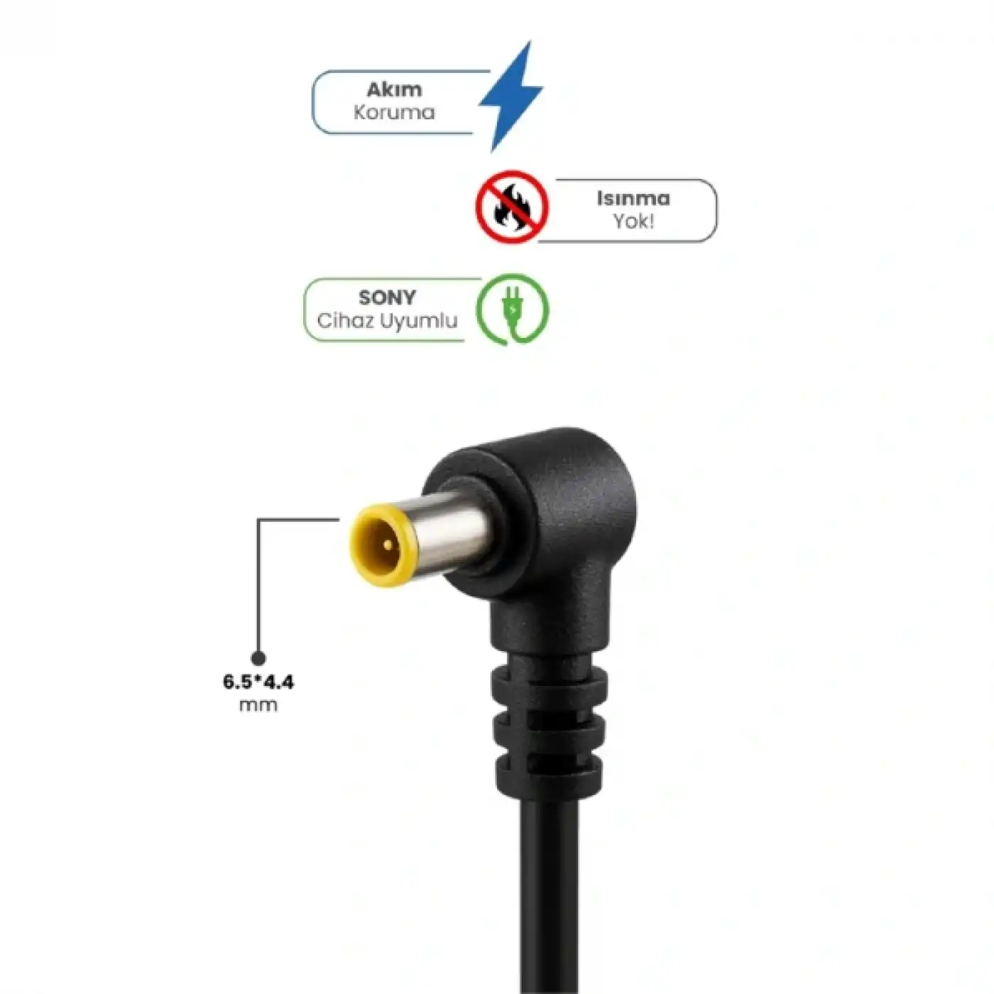 19.5V 4.7A 6.5 * 4.4mm 90W SONY İçin Laptop Adaptör