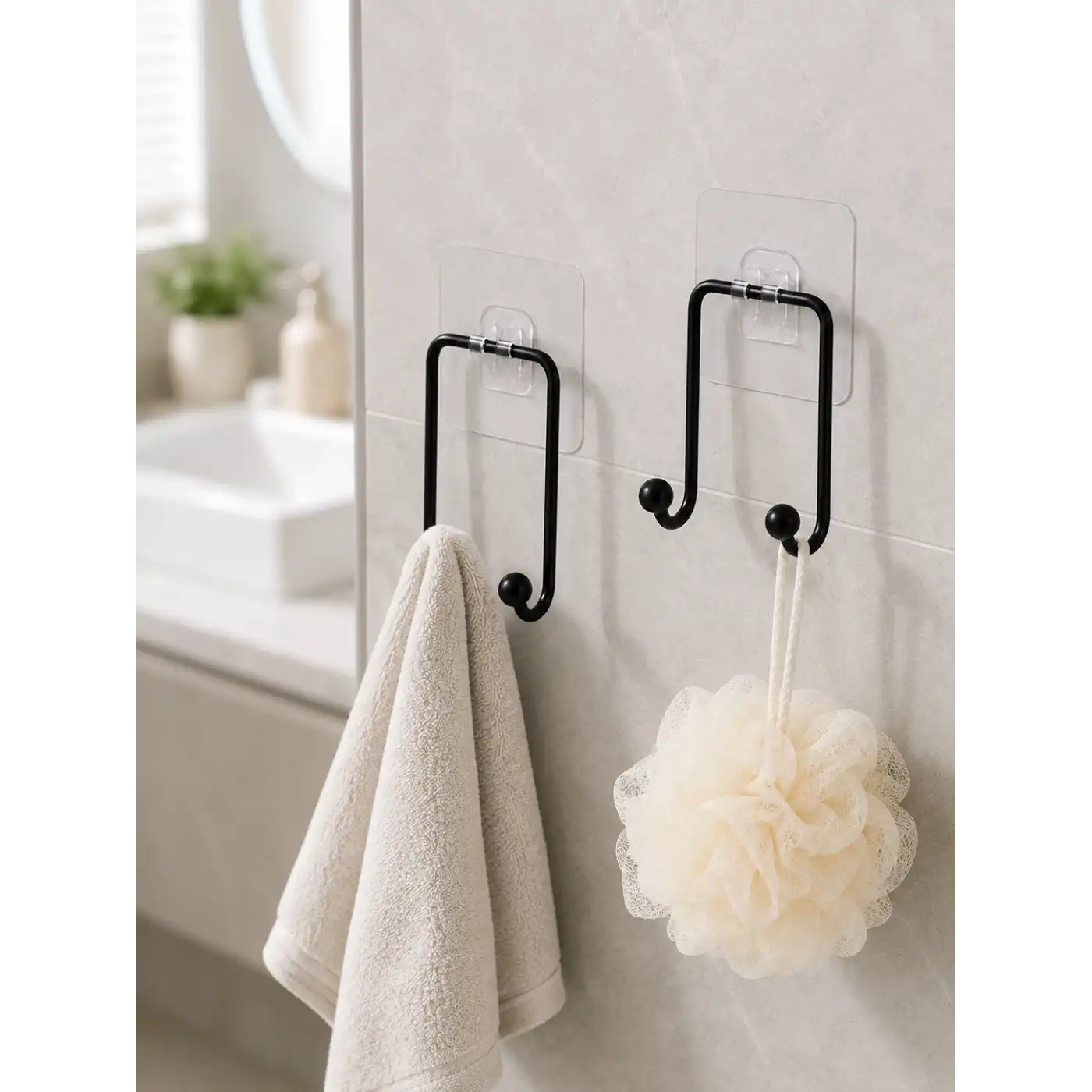 2li Yapışkanlı Duvar Askısı Mutfak Banyo ve Ev İçin Askılık
