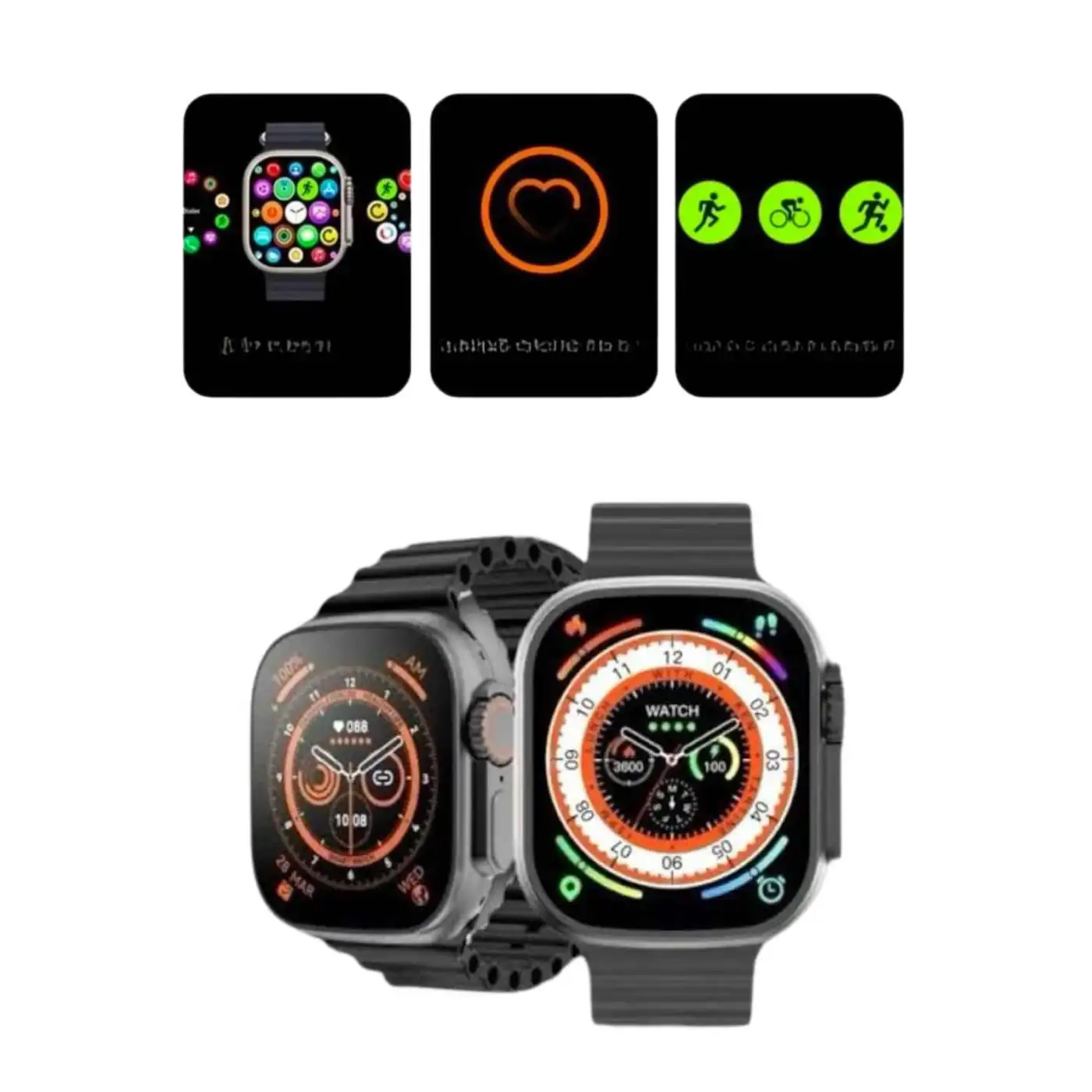 2025 Model Akıllı Saat Kordon Hediyeli Çağrı Cevaplama Uzun Pil Süreli Android İOS Uyumlu