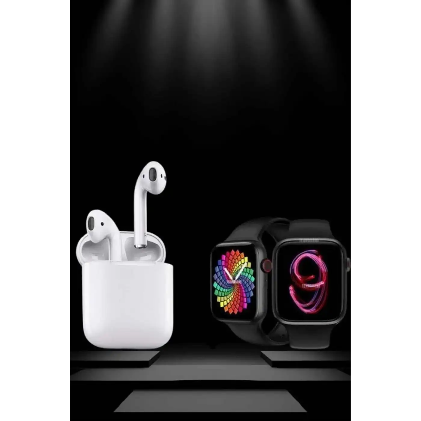 2025 Model Akıllı Saat ve 2.Nesil TWS Bluetooth Kulaklık ANC Özelliği Amoled Ekran