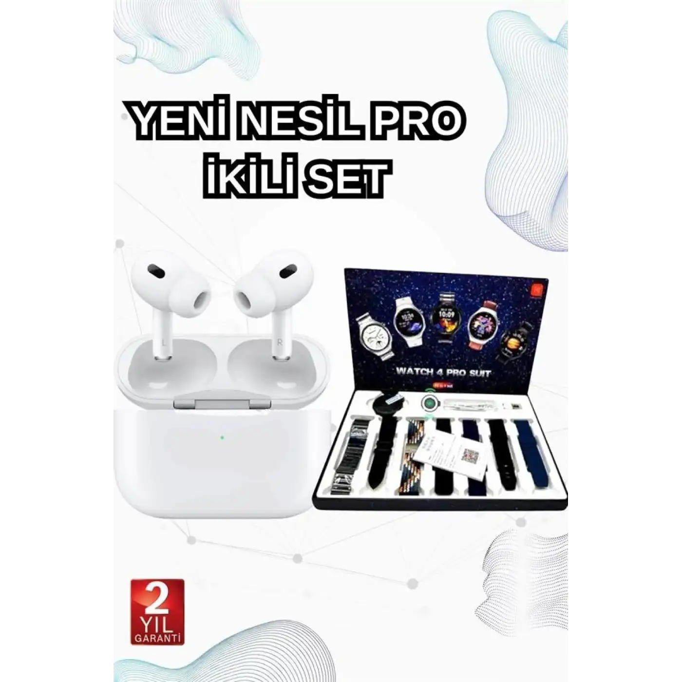 2025 Model Akıllı Saat ve Yeni Nesil Pro Bluetooth Kulaklık ANC Özelliği