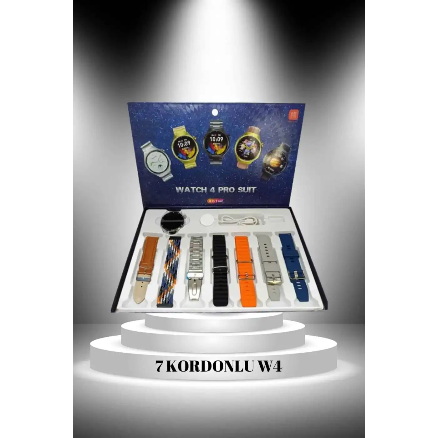 2025 Model Çok Kordonlu Akıllı Saat ve Bluetooth Kulaklık El Fenerli