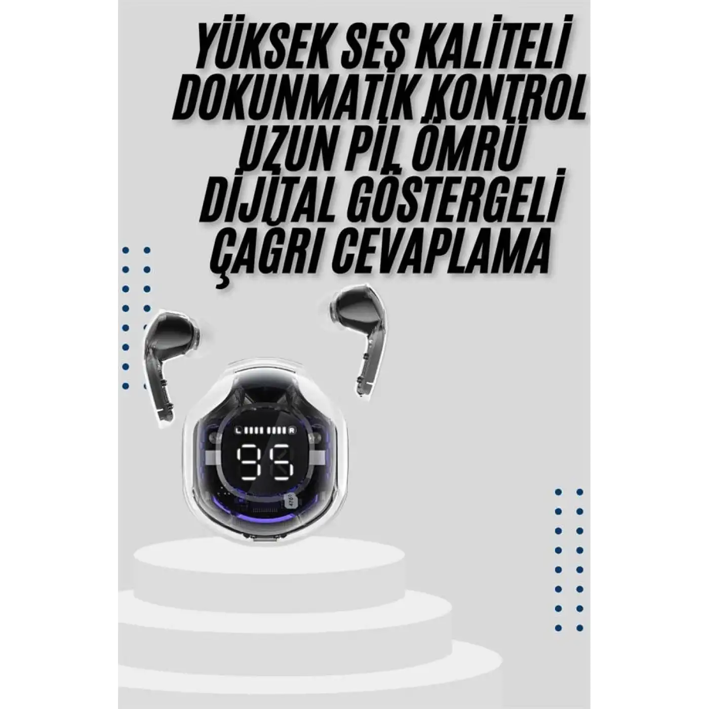 2025 Model Kablosuz Bluetooth Kulaklık ANC ENC Destekli HİFİ Stereo