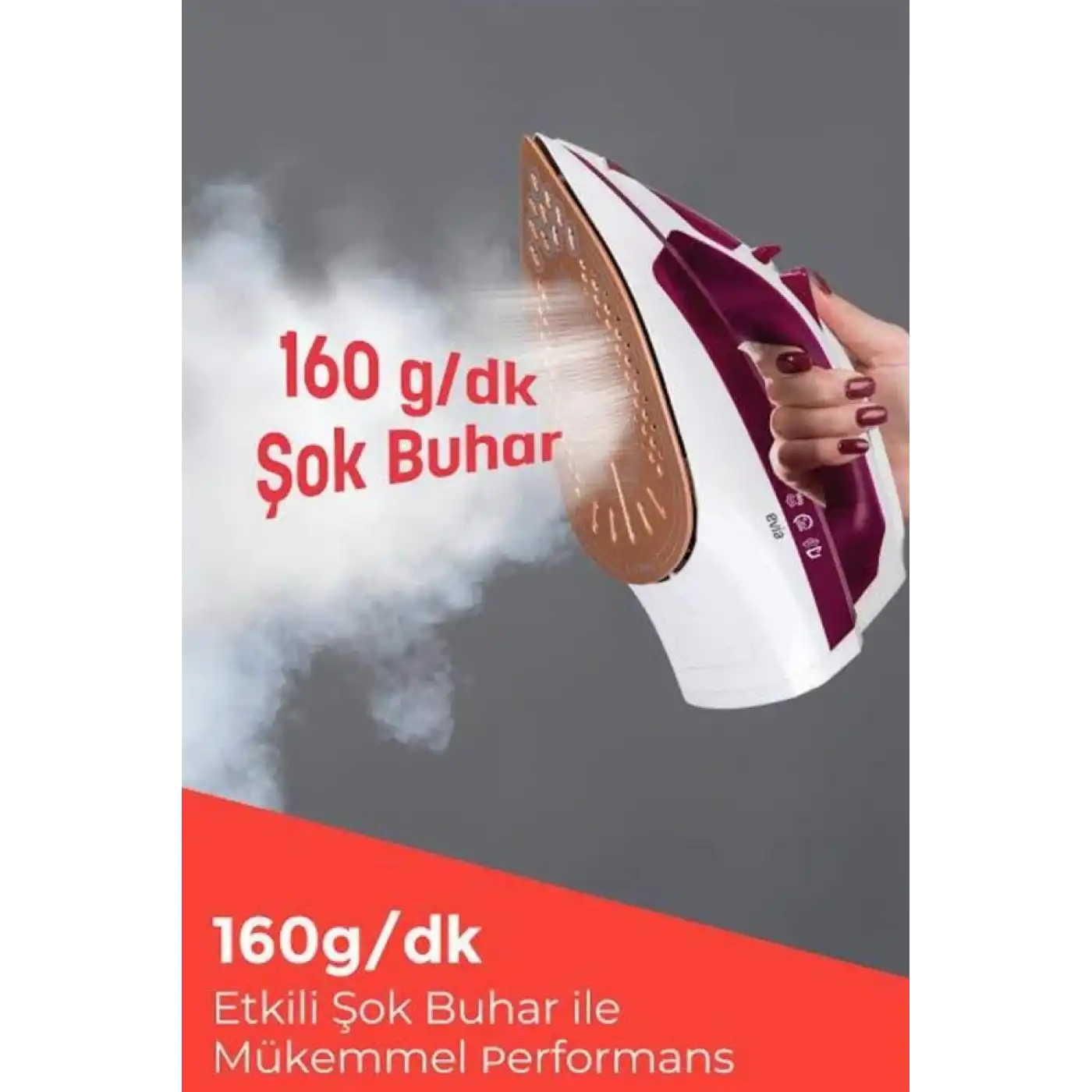 2200W Seramik Kaplama Es Tasarımı 360 Derece Dönebilir Kablosu Yeni Nesil