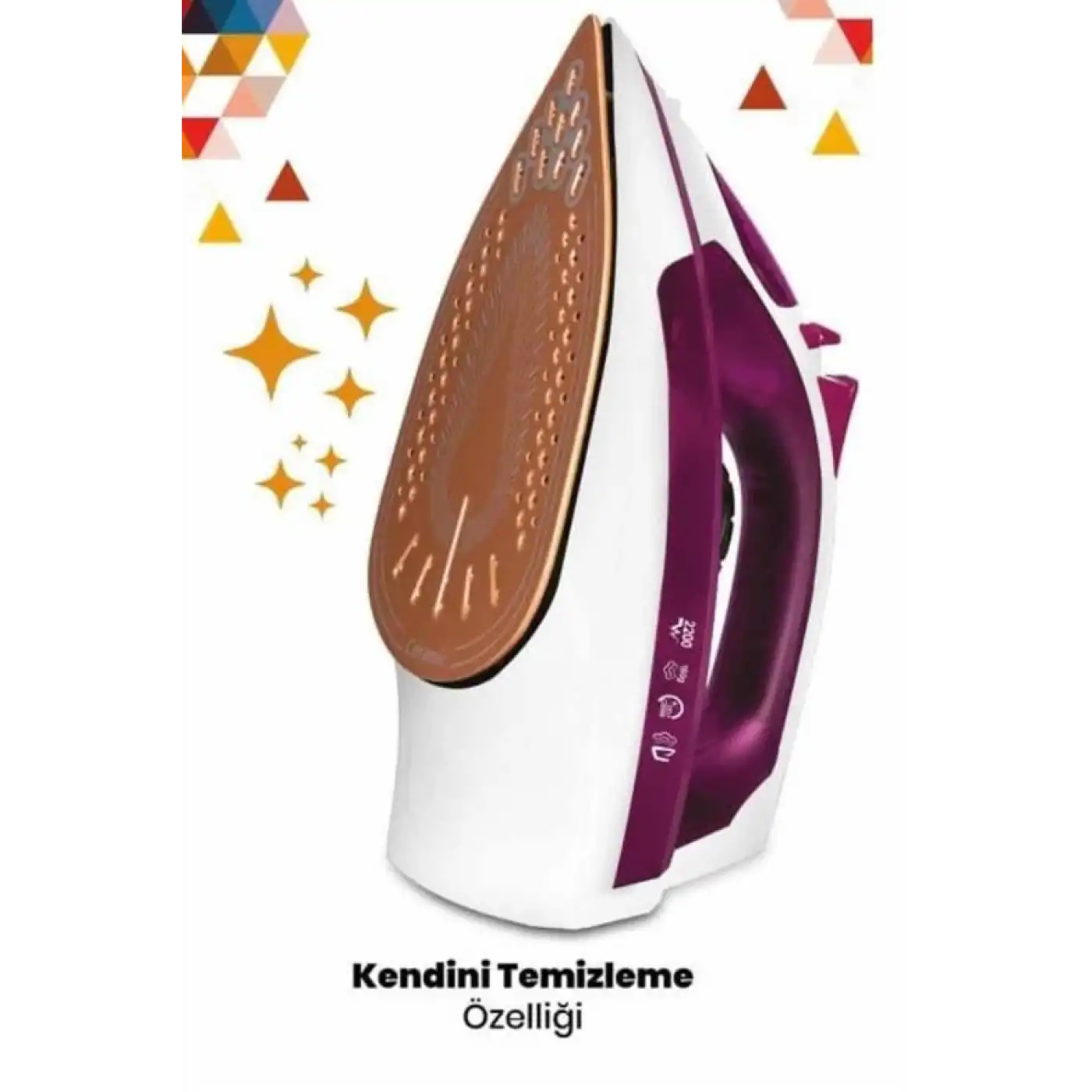 2200W Seramik Kaplama Es Tasarımı 360 Derece Dönebilir Kablosu