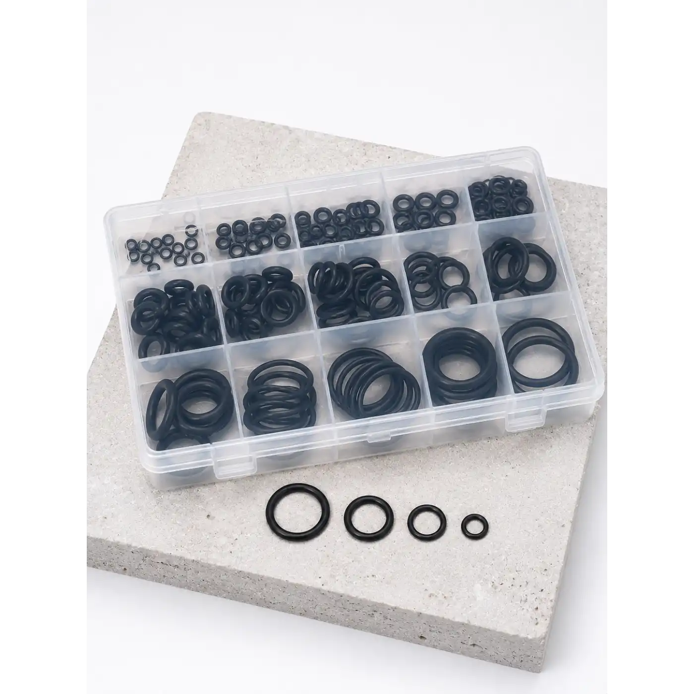 225 PCS O-Ring Conta Seti Profesyonel Tamir, Bakım ve Sızdırmazlık Çözümü