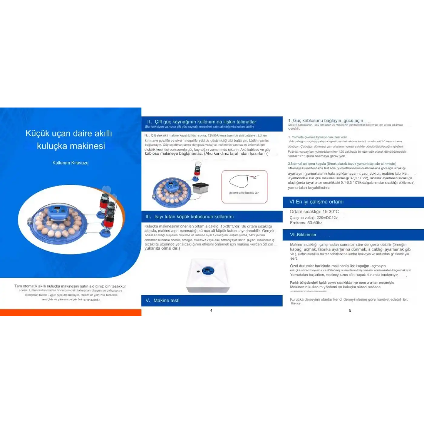 240 Kuş Yumurta Kapasiteli Otomatik Çiftlik Kuluçka Makinesi : Yumurta, Bıldırcın ve Kanatlılar İçin MZ-240