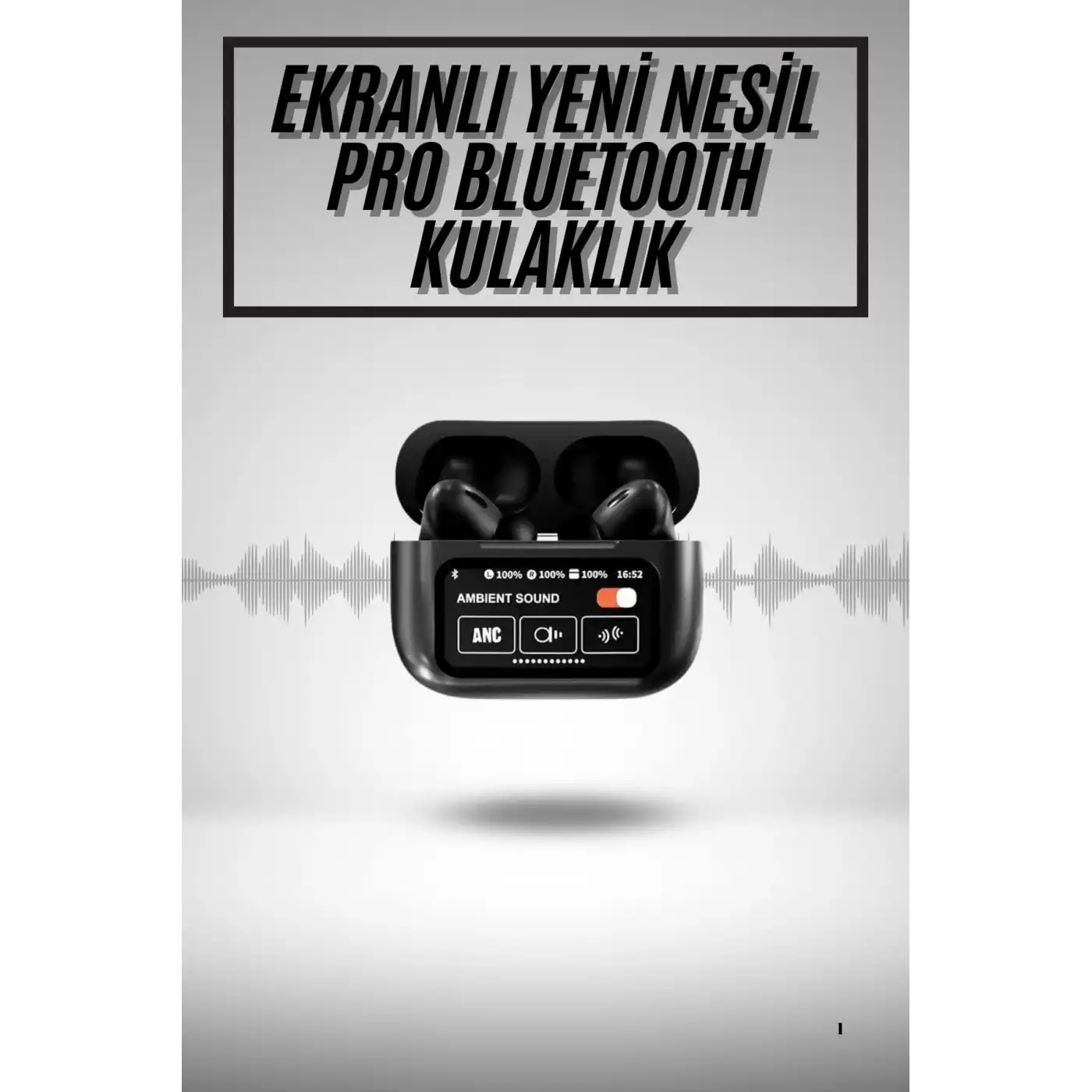 2.Nesil Pro Ekranlı Sesli Görüşme Yapabilen Kablosuz Bluetooth Kulaklık