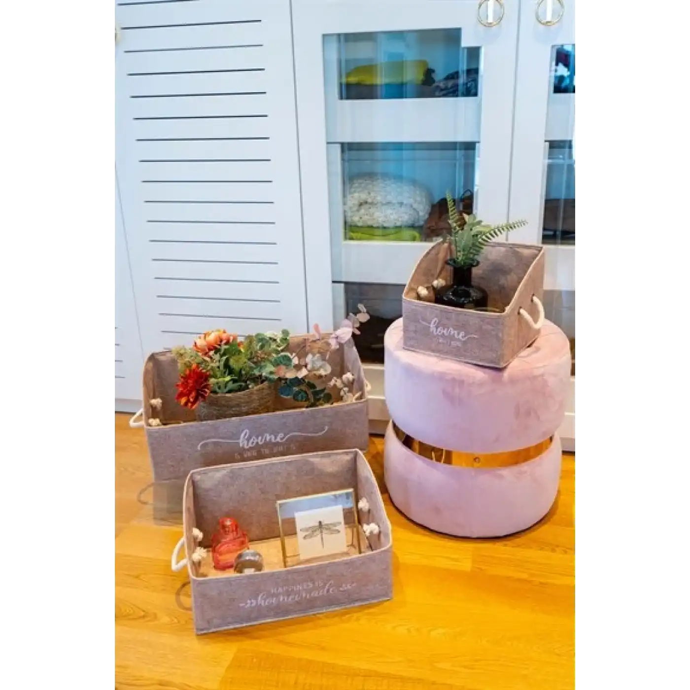 2 Adet Keçe Raf Organizer Seti Mega/maxi/Kutu Organizer