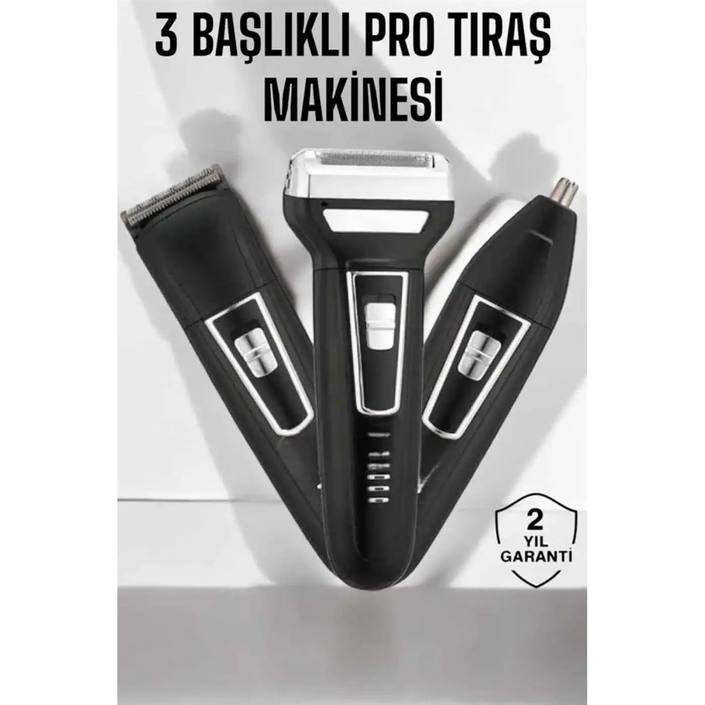 3 Başlıklı Profesyonel Tıraş Makinesi