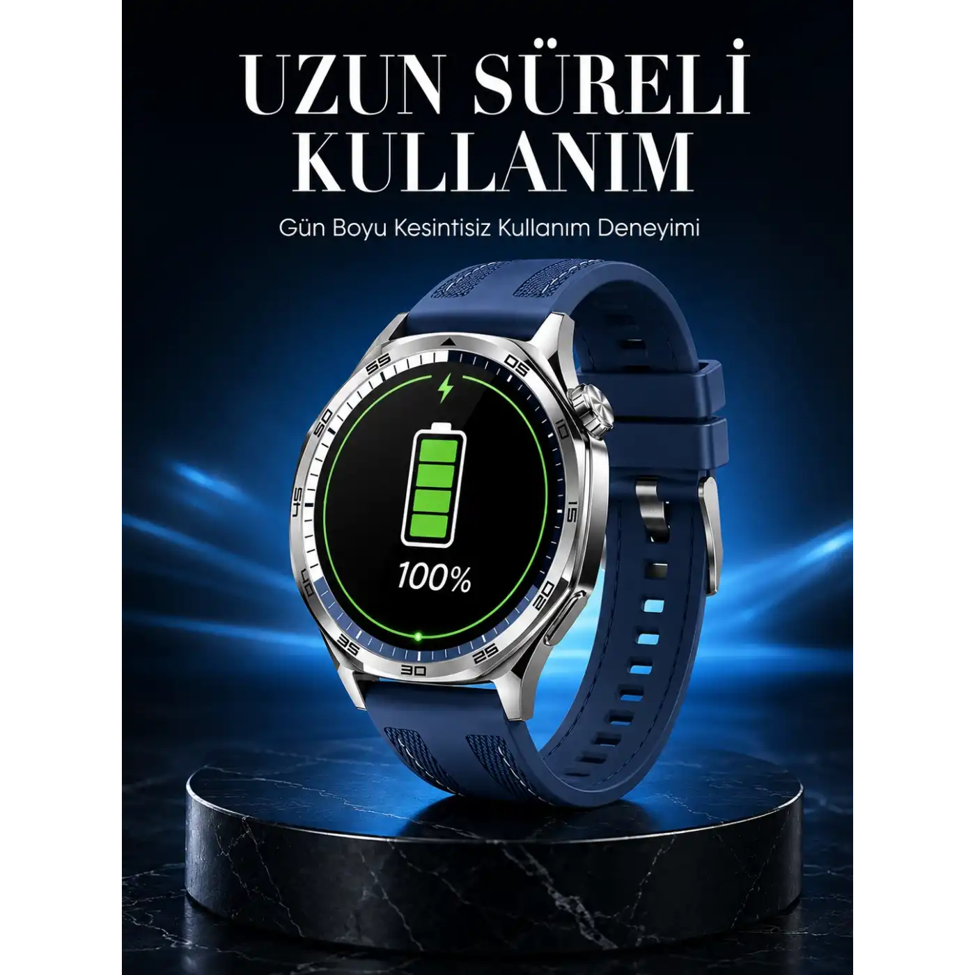 Günlük Kullanıma Uygun Suya Dayanıklı AMOLED Akıllı Saat