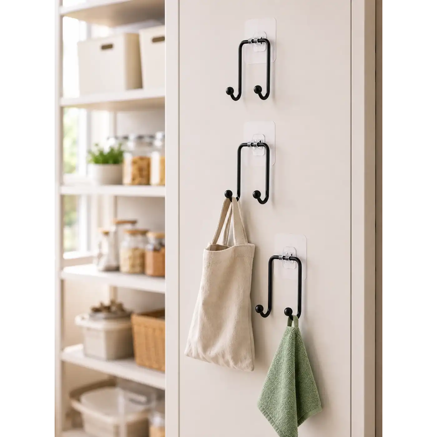 3lü Yapışkanlı Askı Seti Ev Banyo Mutfak İçin Çok Amaçlı Askılık