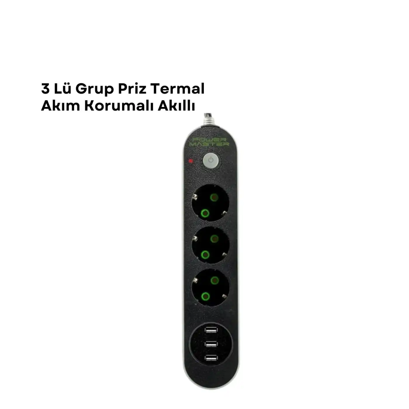 3 USB Portlu Üçlü Priz CXE103