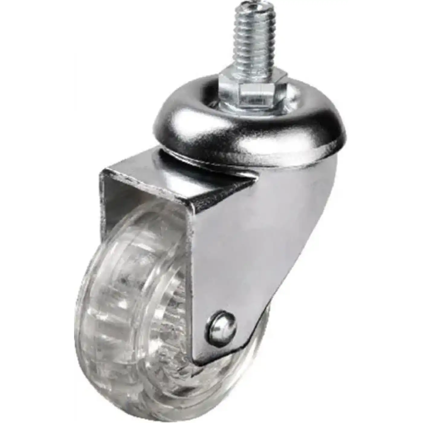 302 - 50x20 Mm Şeffaf Makaralı Vidalı Teker