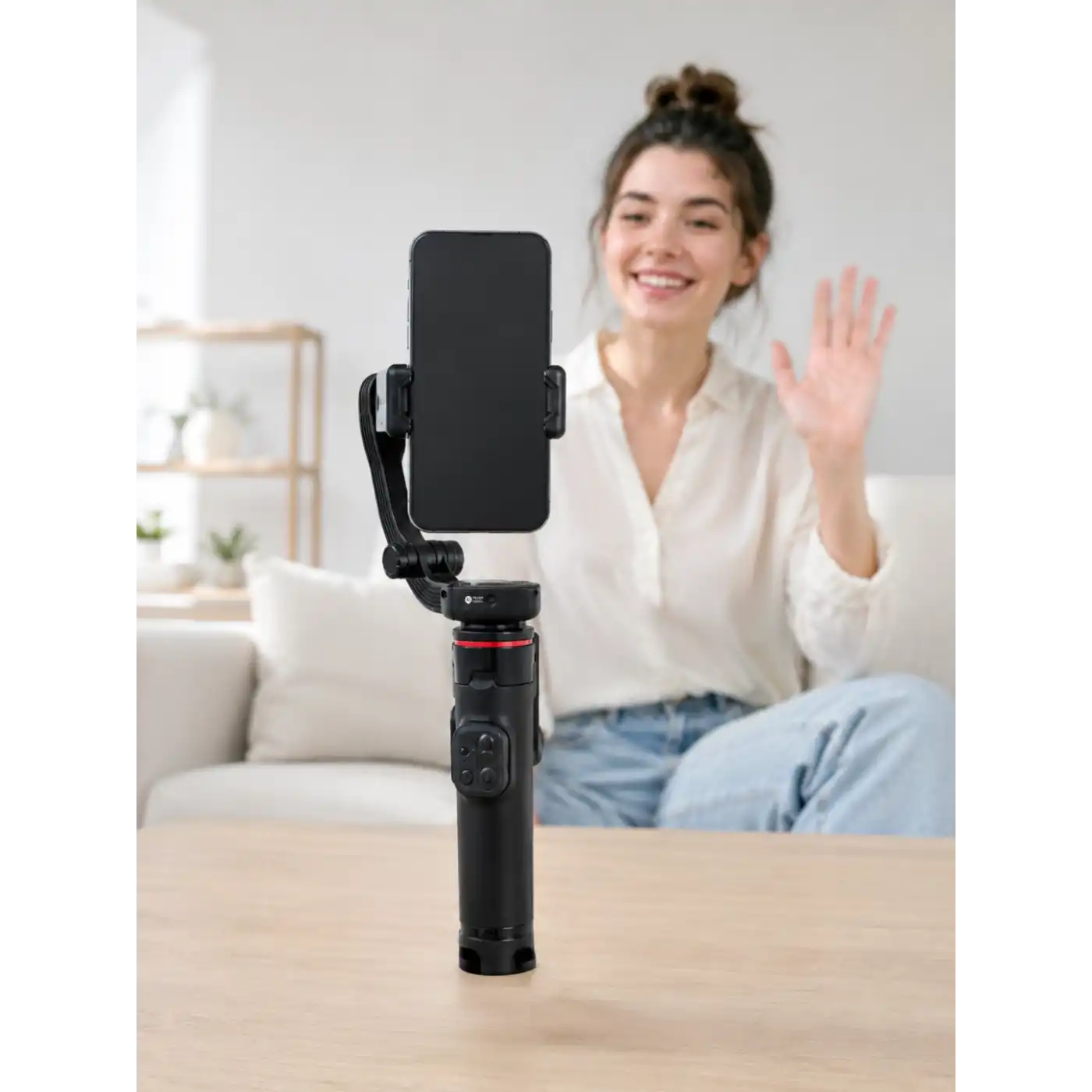 360° AI Akıllı Takipli Selfie Stick Gimbal Stabilizatör Bluetooth Kumandalı Uzayabilir Telefon Tripodu