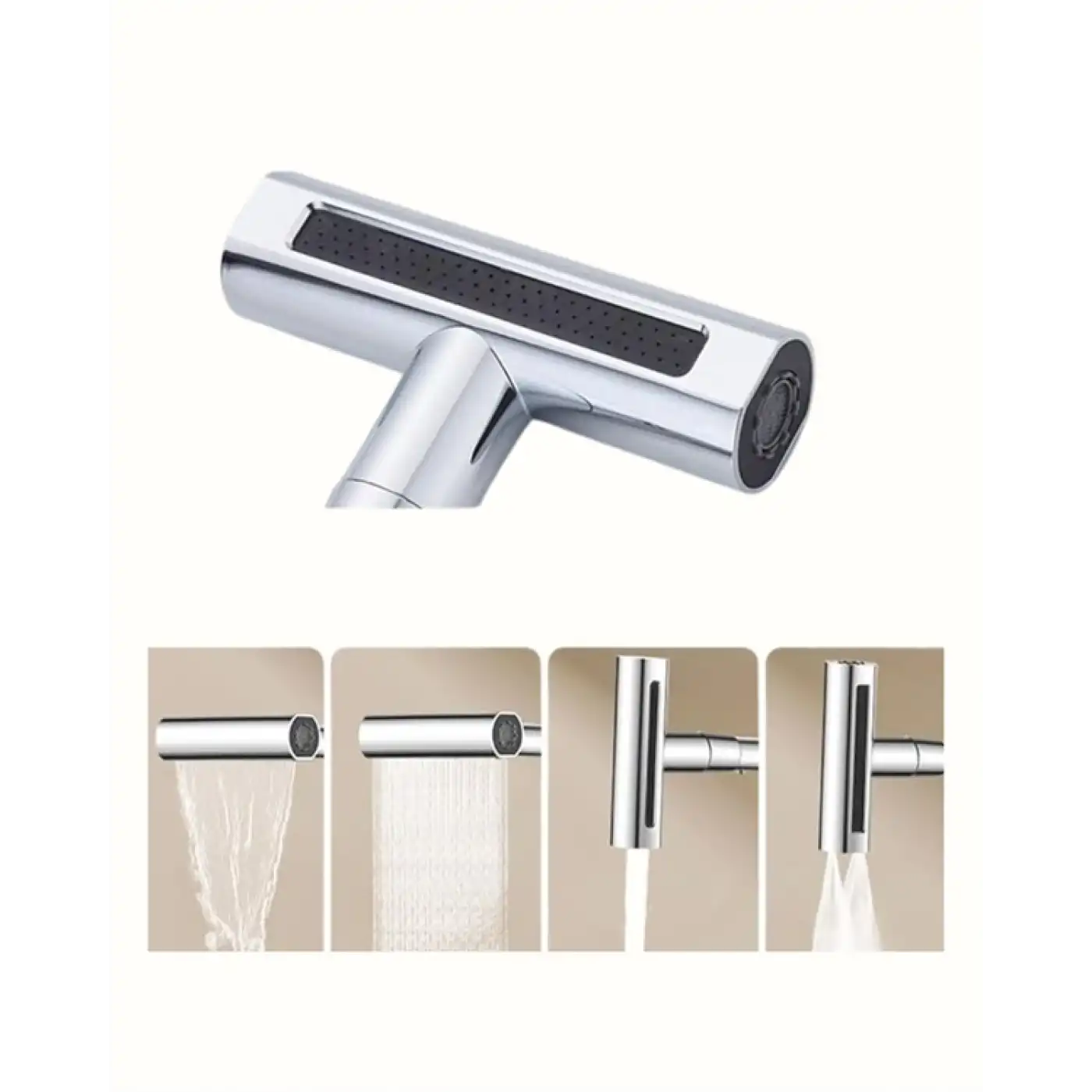 360° Dönüşlü Su Akışı Başlığı | 4ü 1 Arada Kullanım