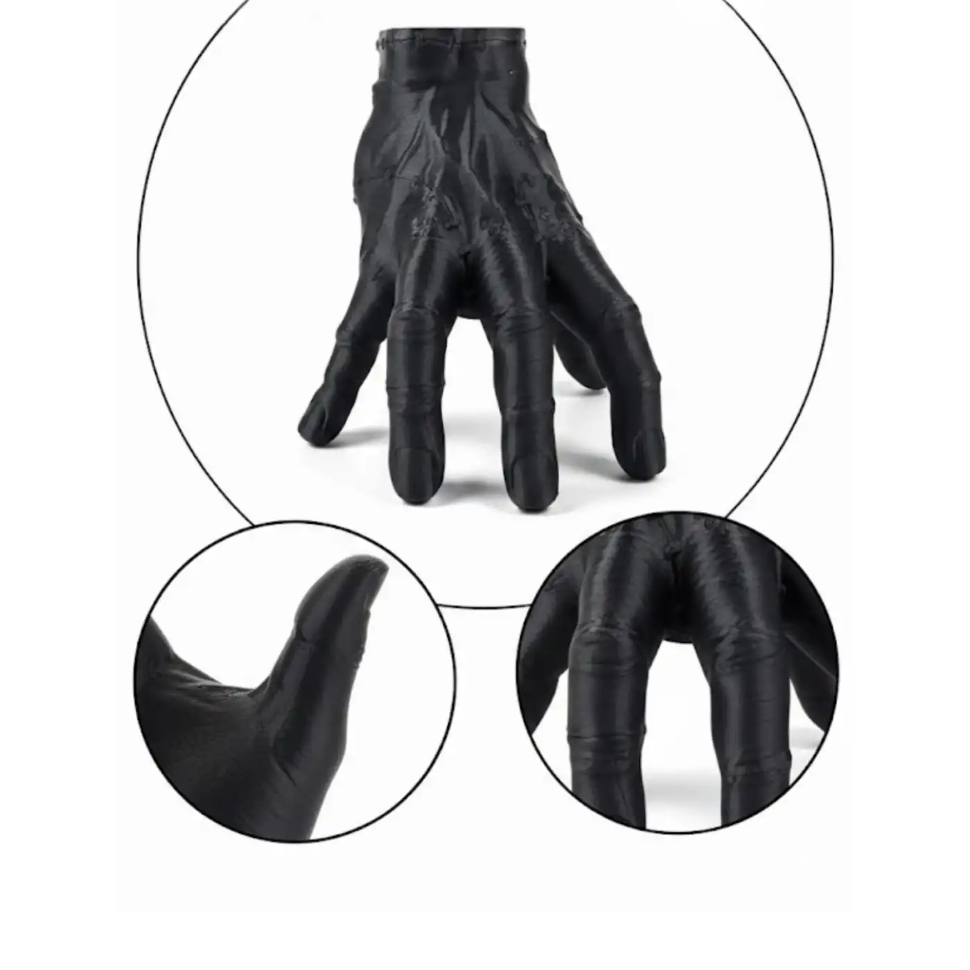 3D Dekoratif Siyah El Obje 17x16 cm Gotik ve Modern Aksesuar