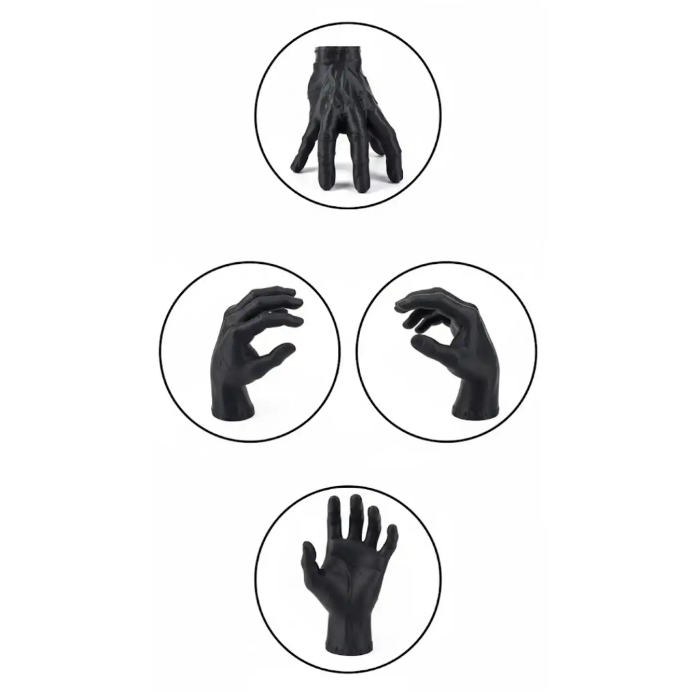 3D Dekoratif Siyah El Obje 17x16 cm Gotik ve Modern Aksesuar