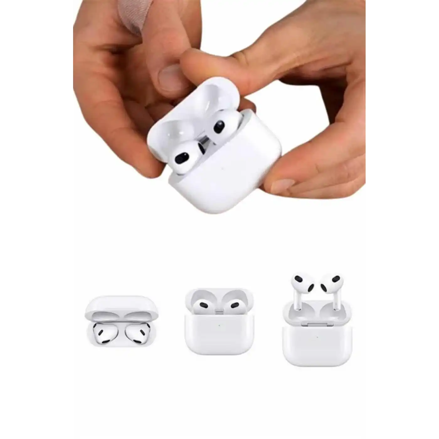 3.Nesil İOS Android Uyumlu Bluetooth 5.0 Beyaz Çağrı Cevaplama