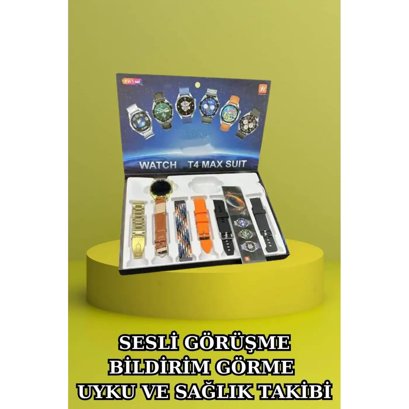 3.Nesil TWS Bluetooth Kulaklık Bluetooth Bağlantılı Akıllı Saat Amoled Ekran Plastik Hasır Kordon