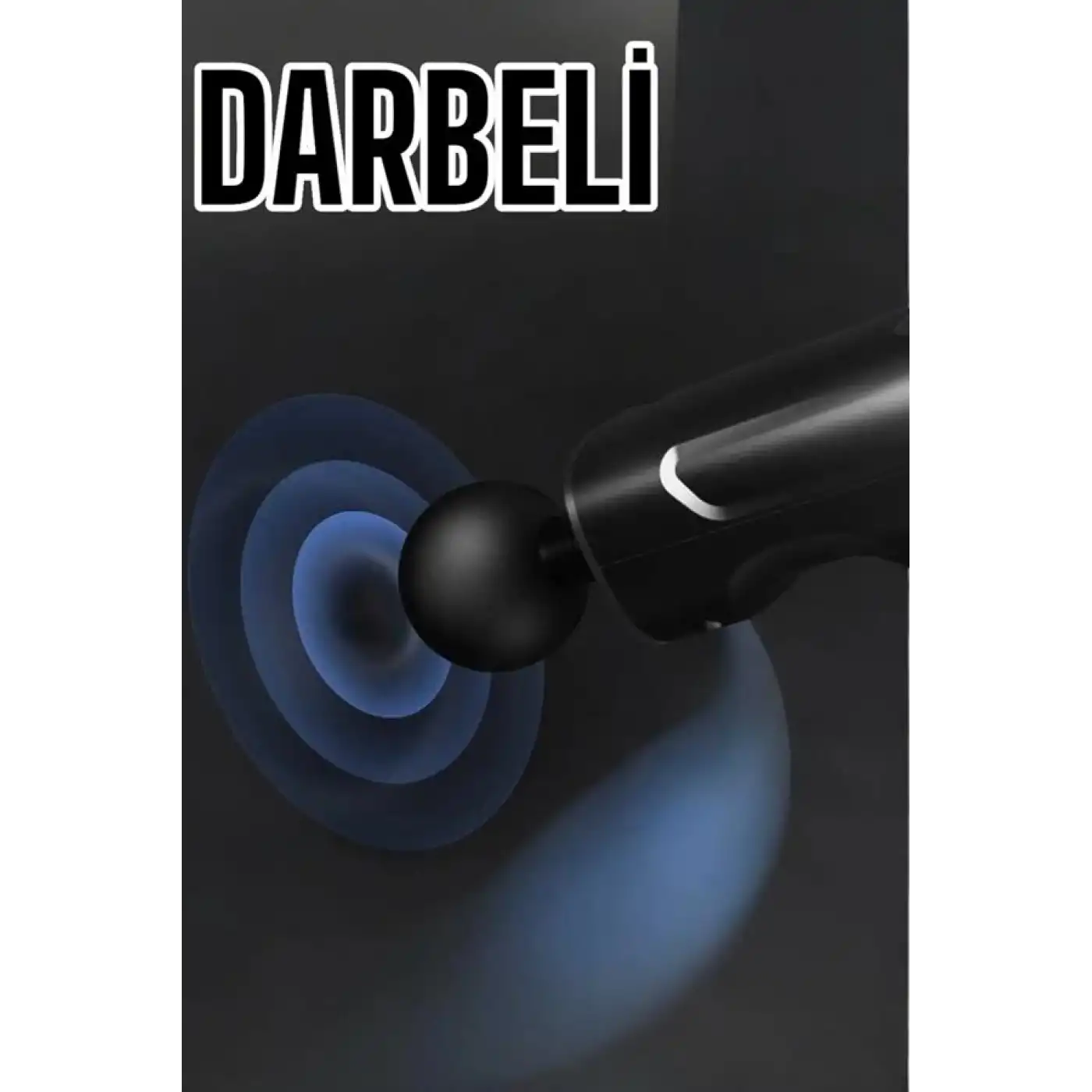 4 Başlıklı Darbeli Şarjlı Masaj Aleti Tabancası Kablosuz