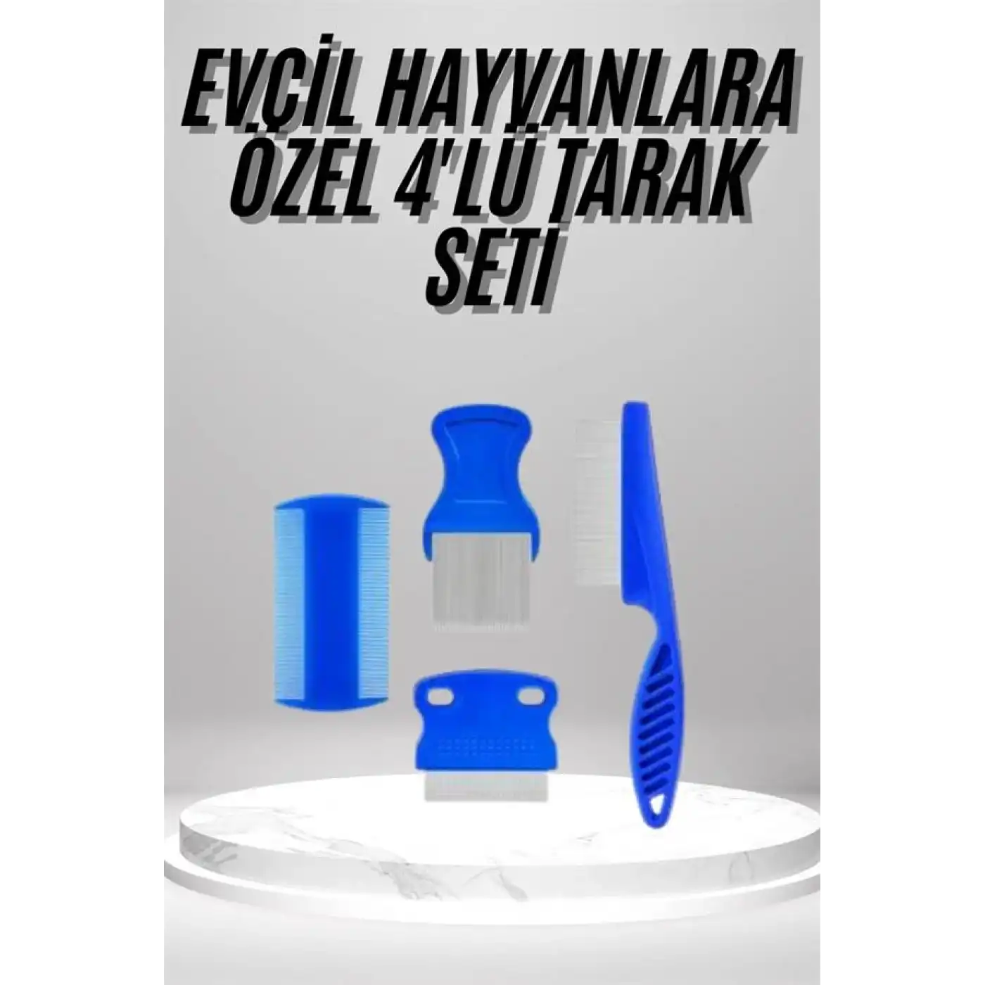 4lü Bit Evcil Hayvan Tarak Seti Kedi Köpek Bit Tarak Seti Pire Tarağı