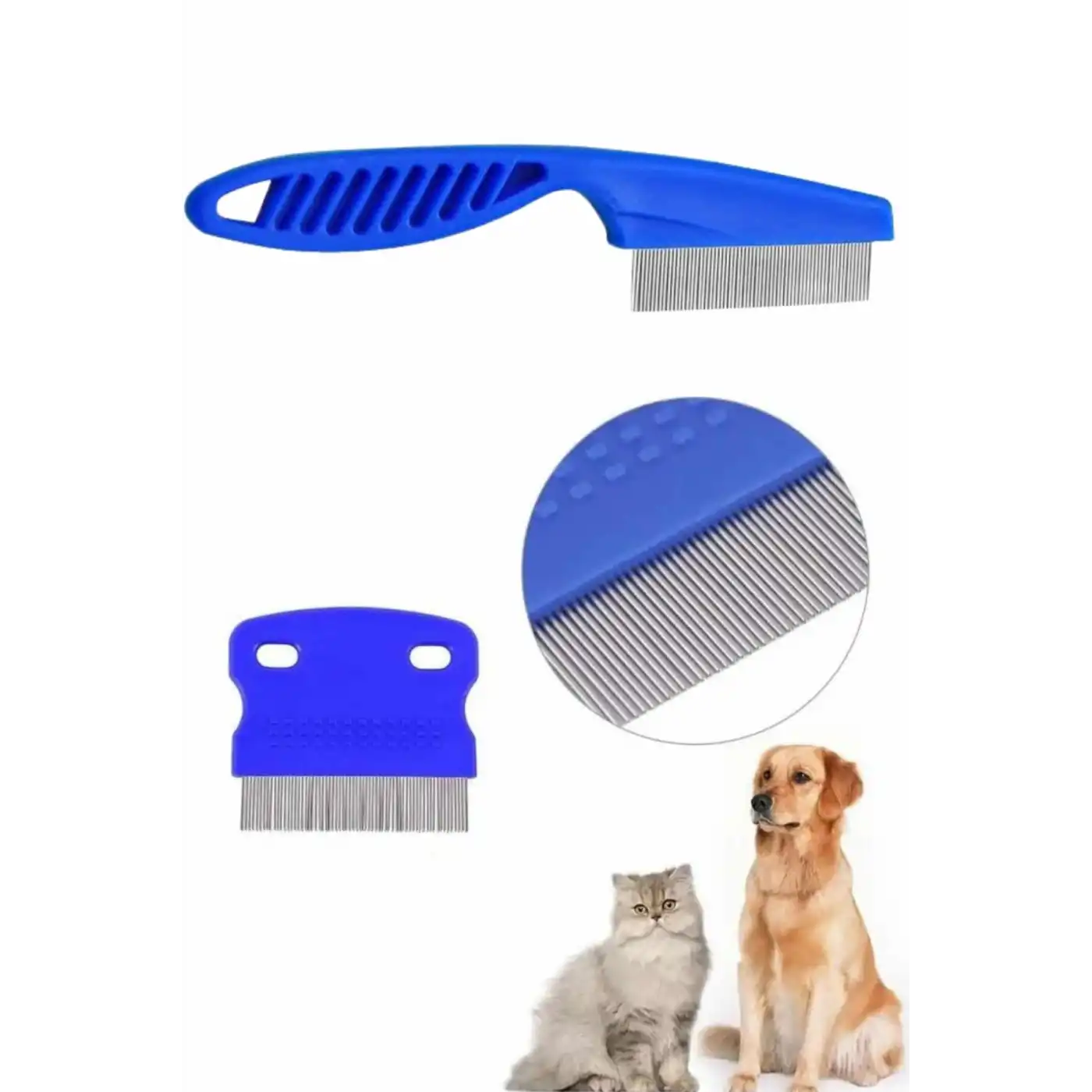 4lü Bit Evcil Hayvan Tarak Seti Kedi Köpek Bit Tarak Seti Pire Tarağı