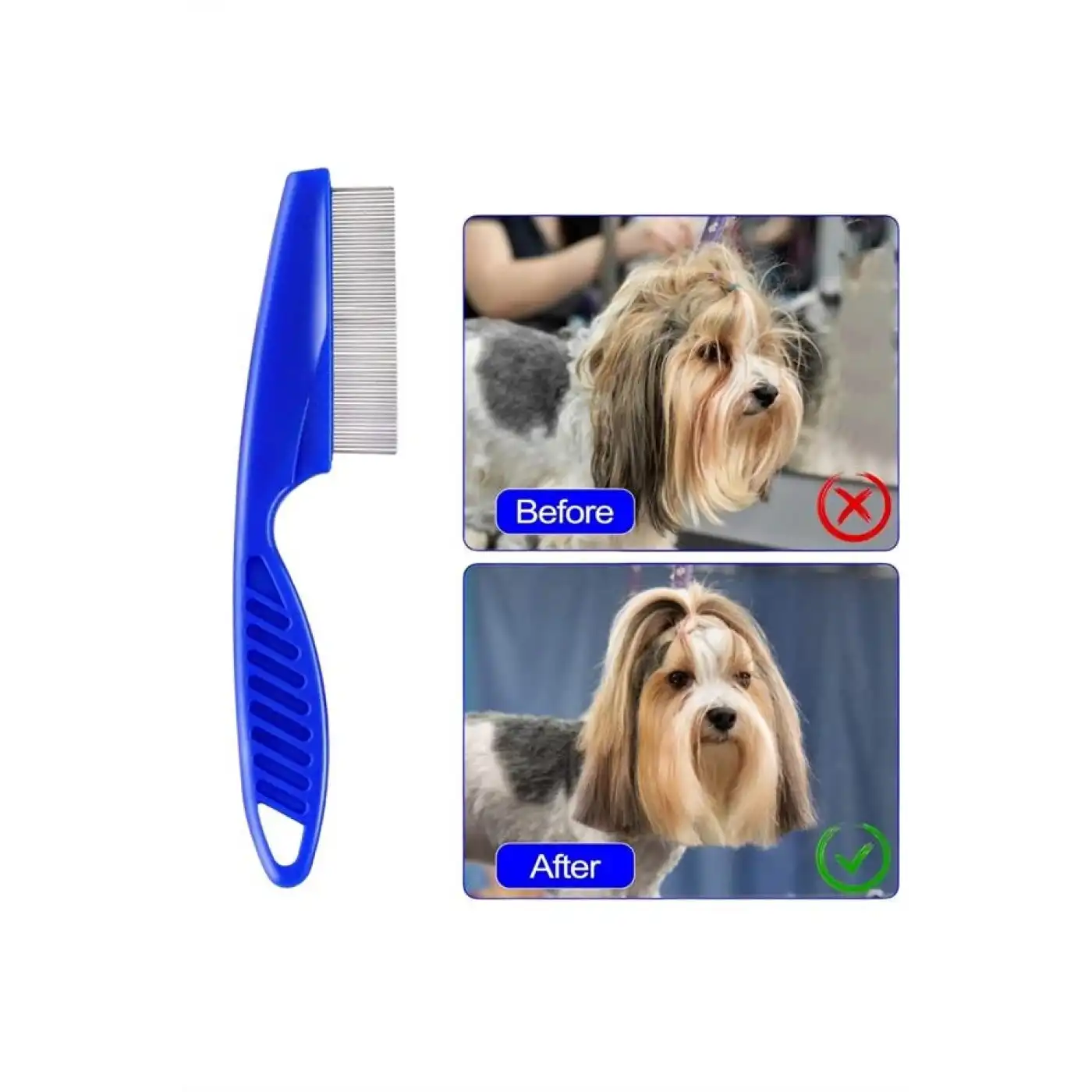 4lü Bit Evcil Hayvan Tarak Seti Kedi Köpek Bit Tarak Seti Pire Tarağı