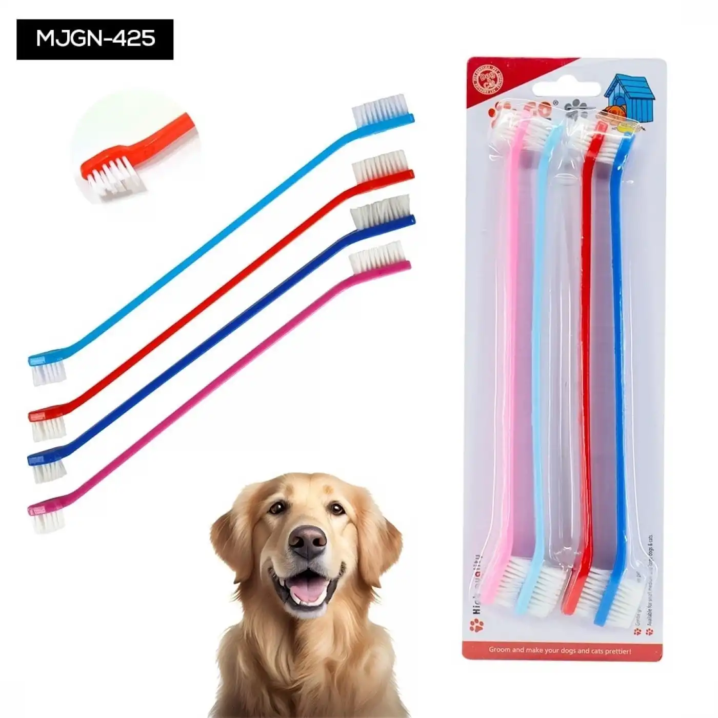 4lü Kedi Köpek Diş Fırçası Seti