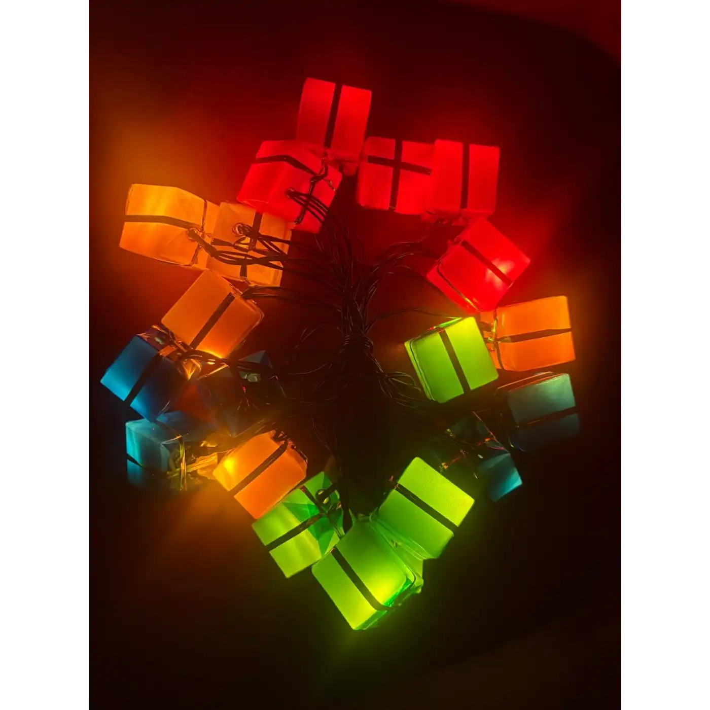 4 Metre 20 Led Pilli 2 Kademeli Hediye Kutusu Led Işık