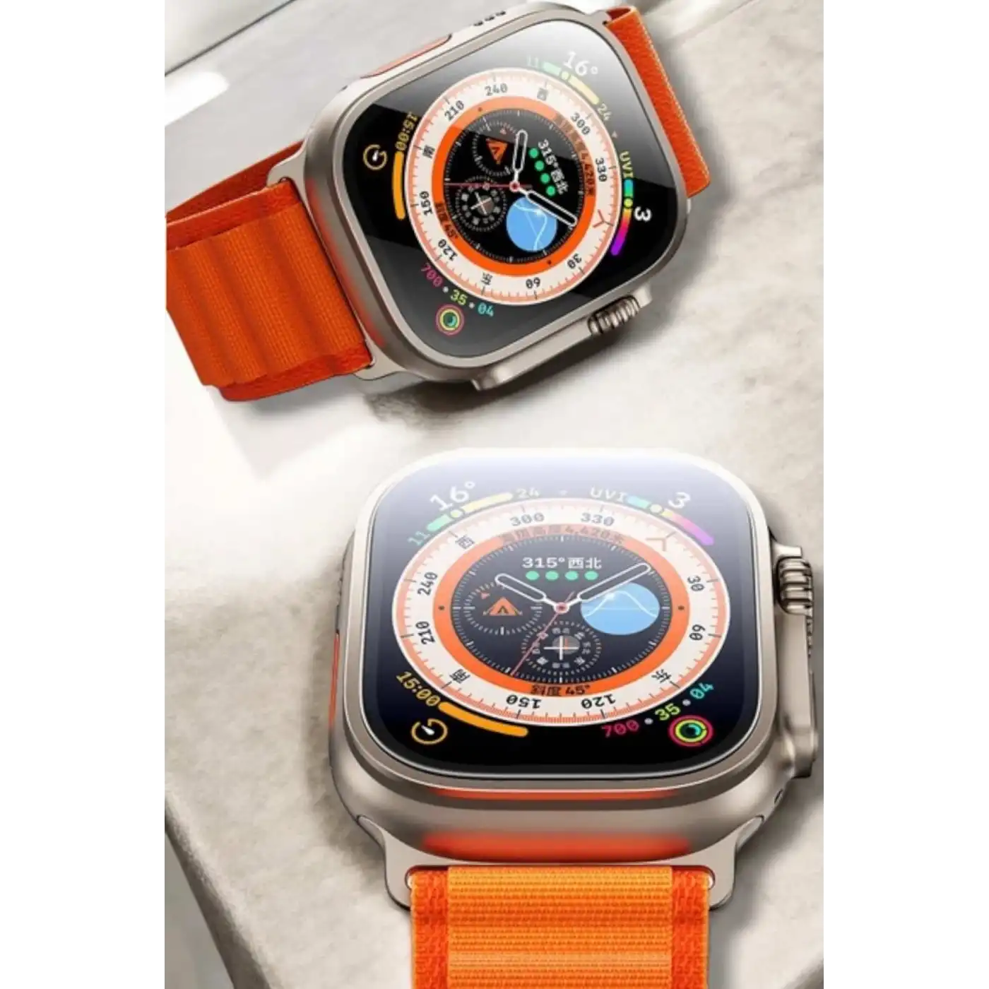 49MM Ekranlı, Kan Basıncı ve Adımsayar Özellikli Bluetooth Akıllı Saat