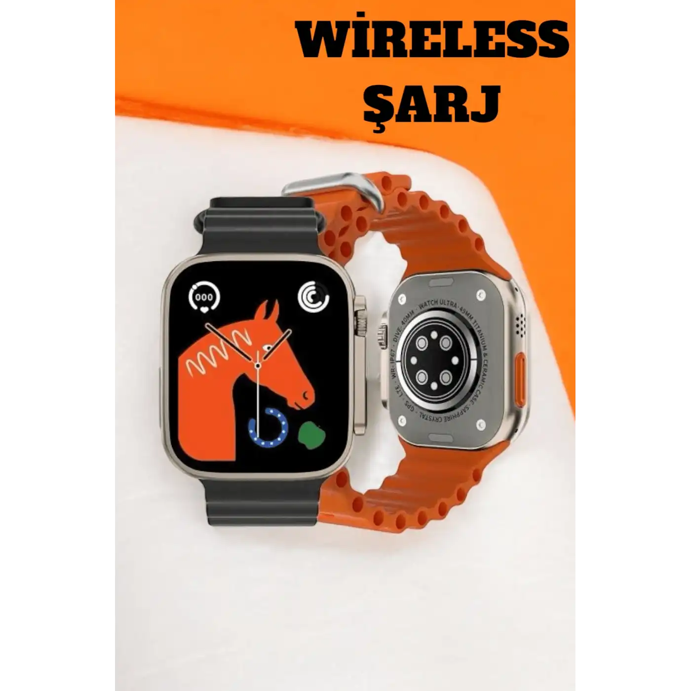 49MM Ekranlı, Kan Basıncı ve Adımsayar Özellikli Bluetooth Akıllı Saat