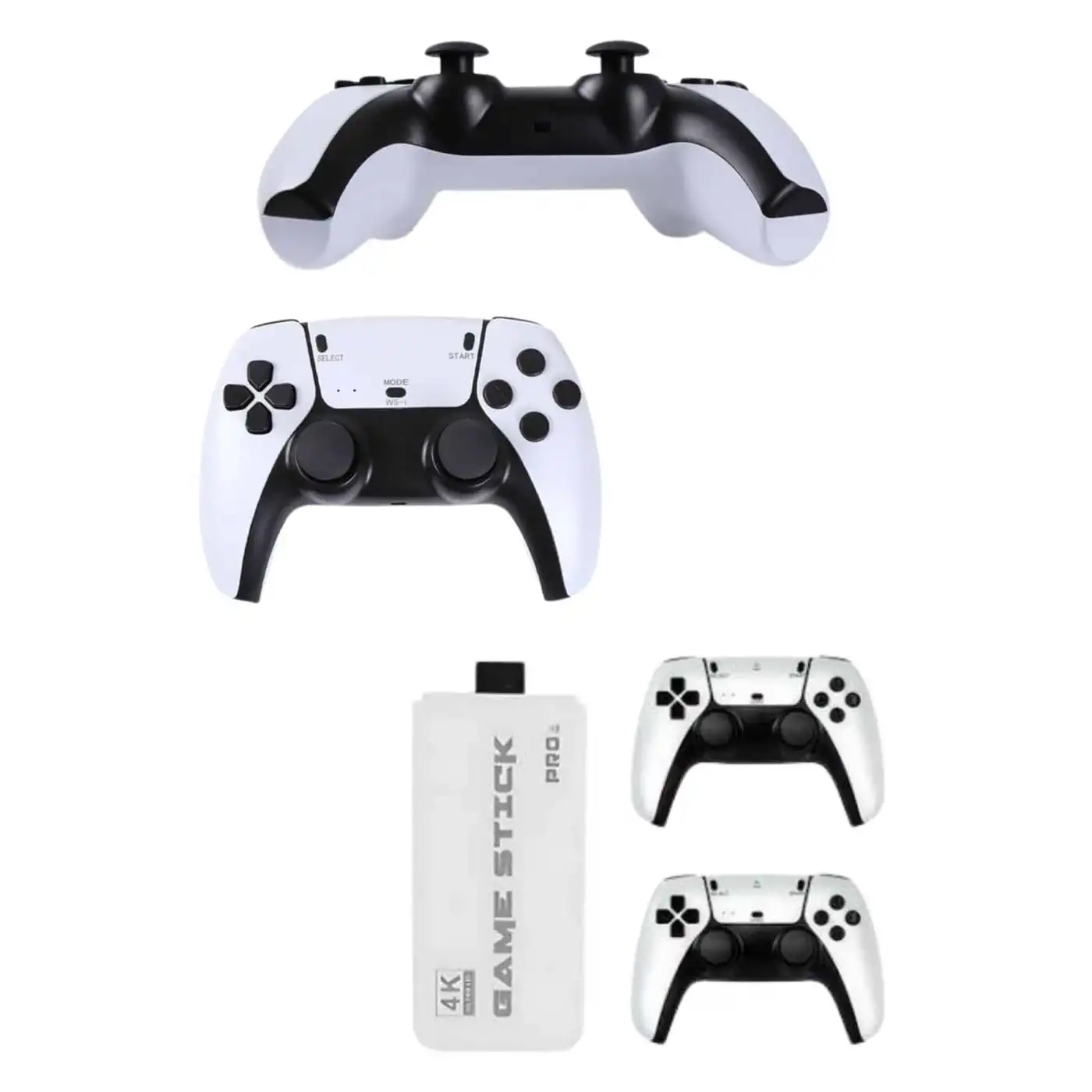 4K HD Görüntü Kaliteli Retro Game Stick 20000 Oyunlu Çift Kollu Beyaz Game Stick