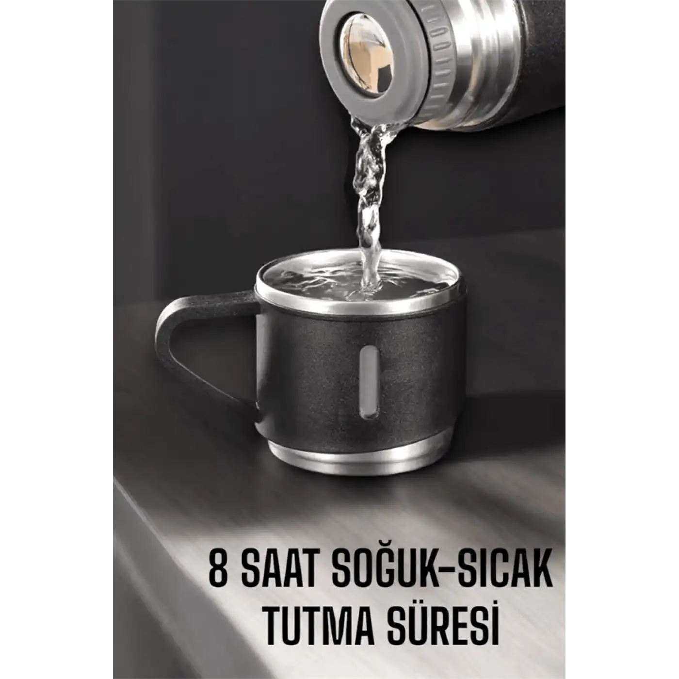 500 ml Kapasiteli Taşınabilir Basınçlı Termos Seti Günlük Kullanım için İdeal