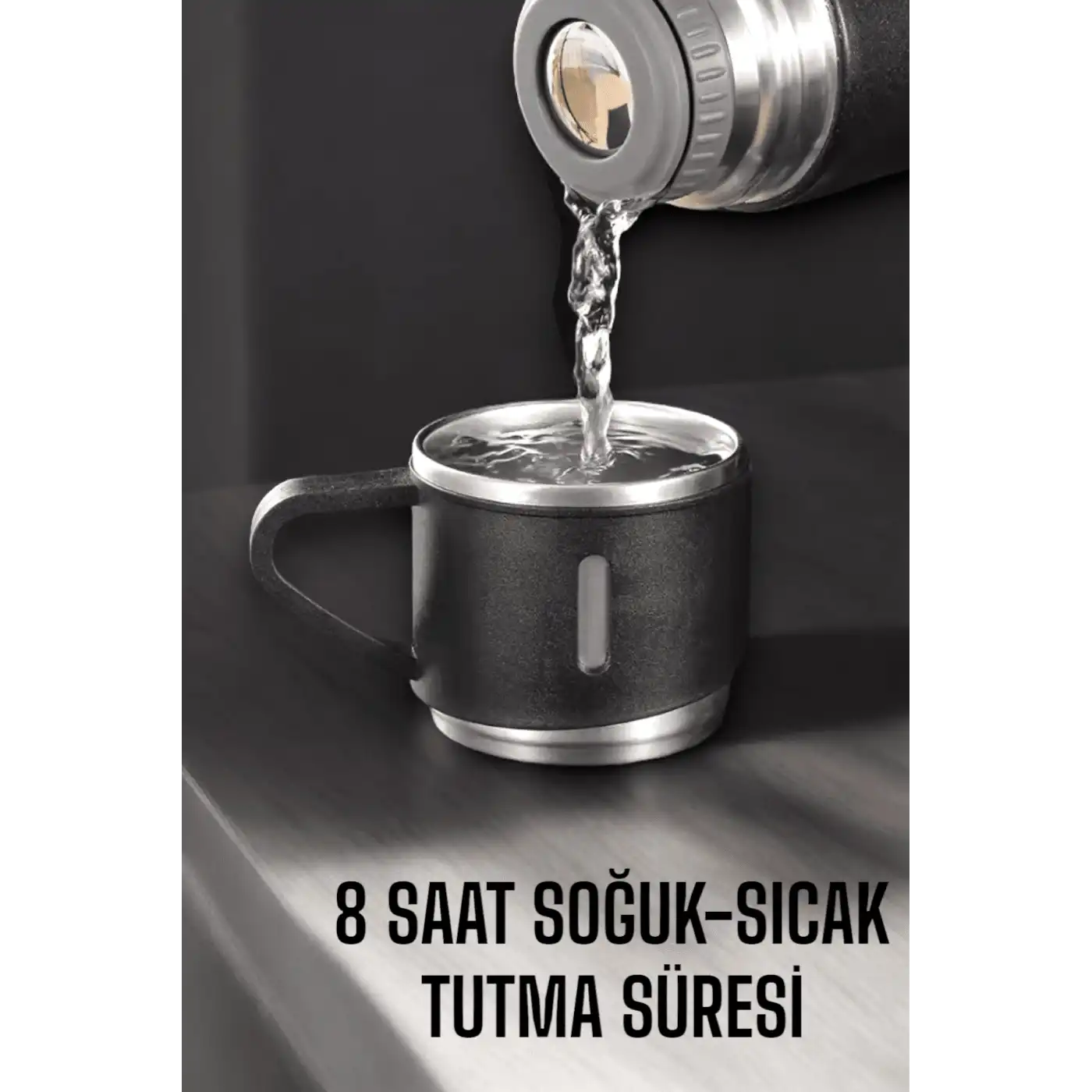 500 ml Kapasiteli Taşınabilir Basınçlı Termos Seti Günlük Kullanım için İdeal