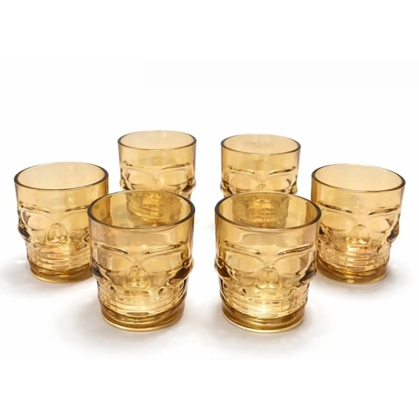 6lı Cam Kurukafa Bardak Seti Alk2161