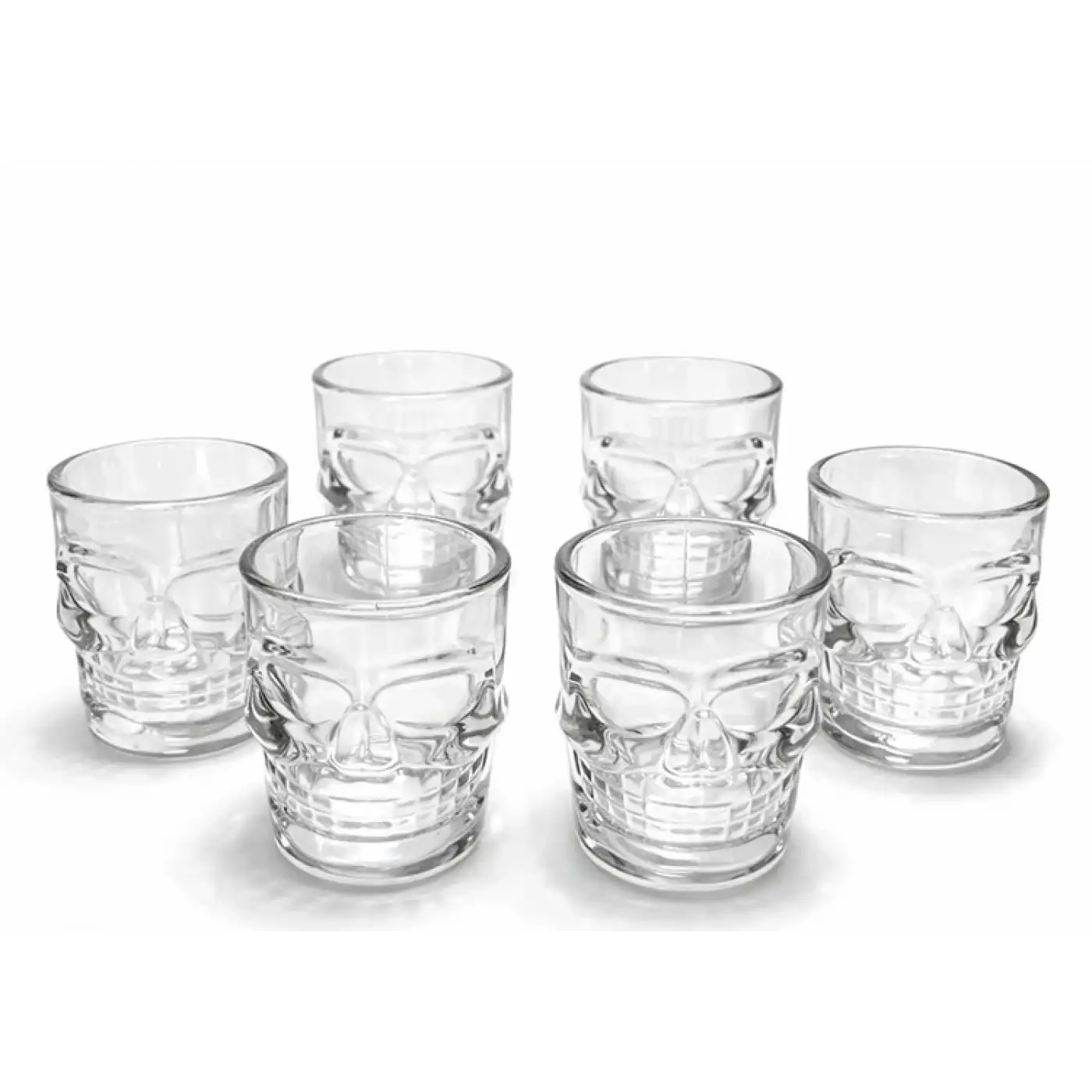 6lı Cam Kurukafa Bardak Seti Alk5116