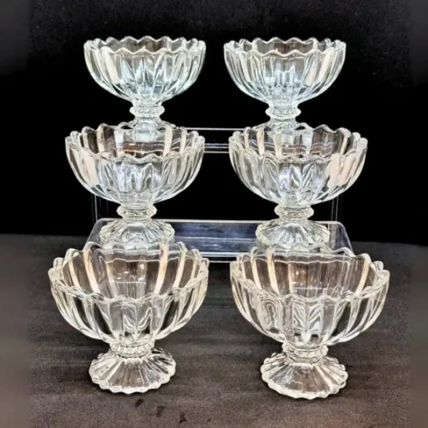 6lı Kristal Çerezlik Seti