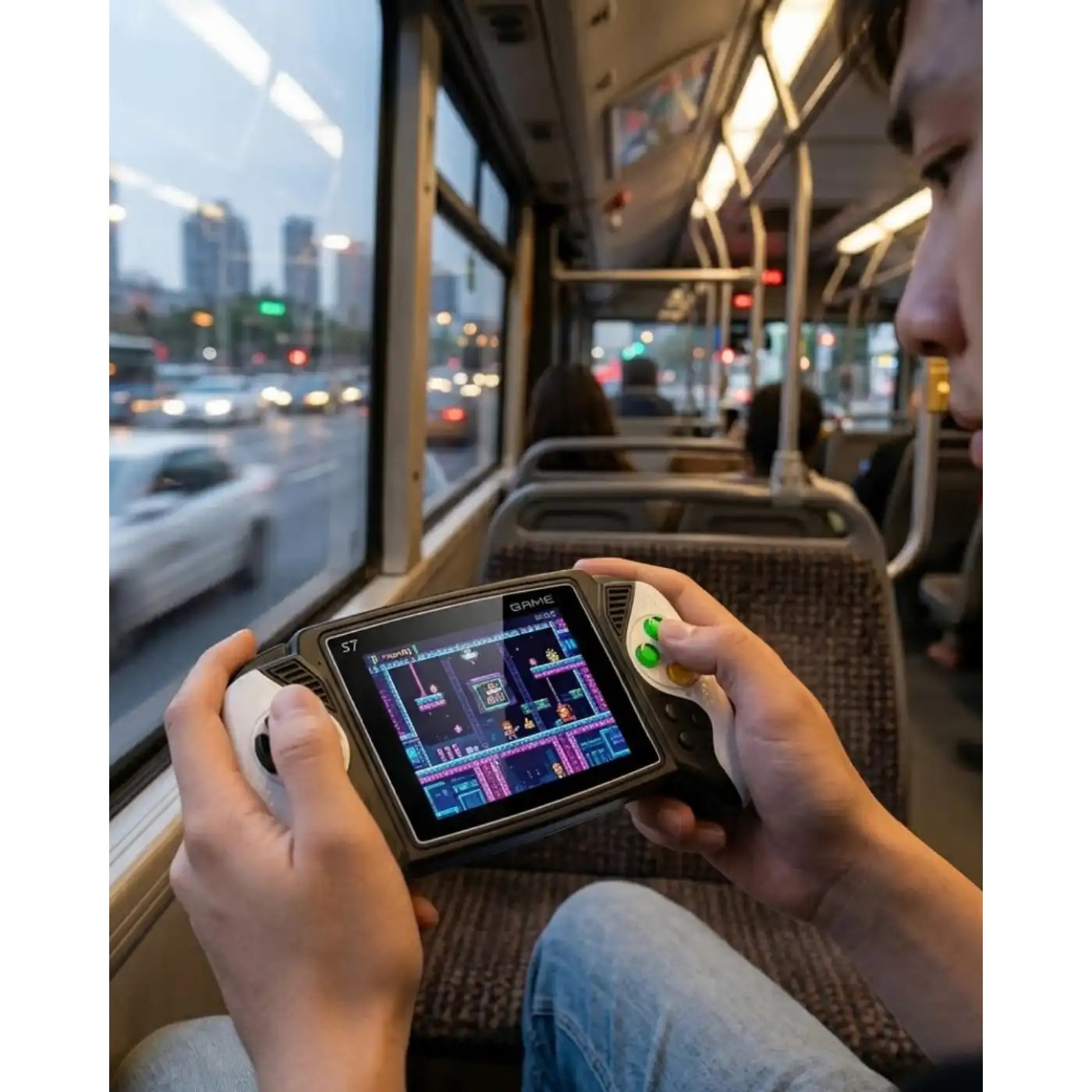 620 Klasik Oyunlu Mini El Konsolu Şarjlı Batarya HD Görüntü