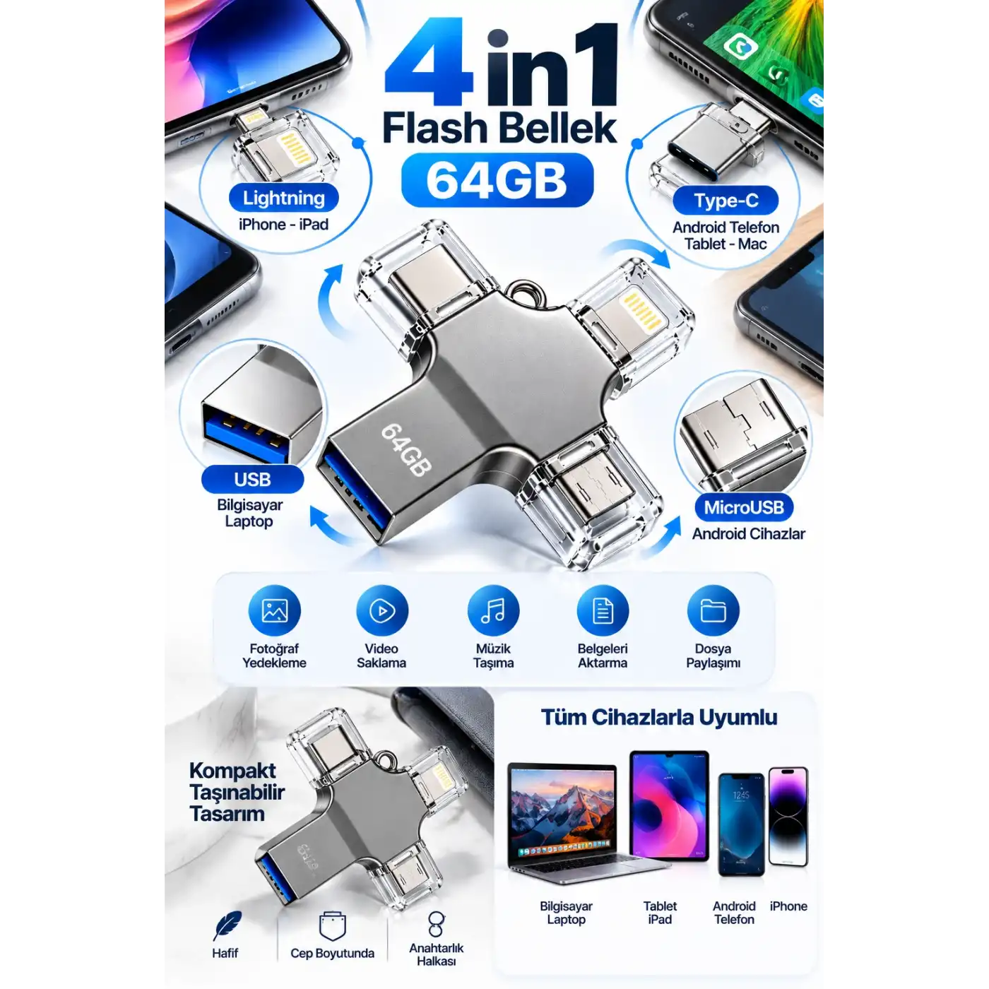 64 GB FLASH BELLEK