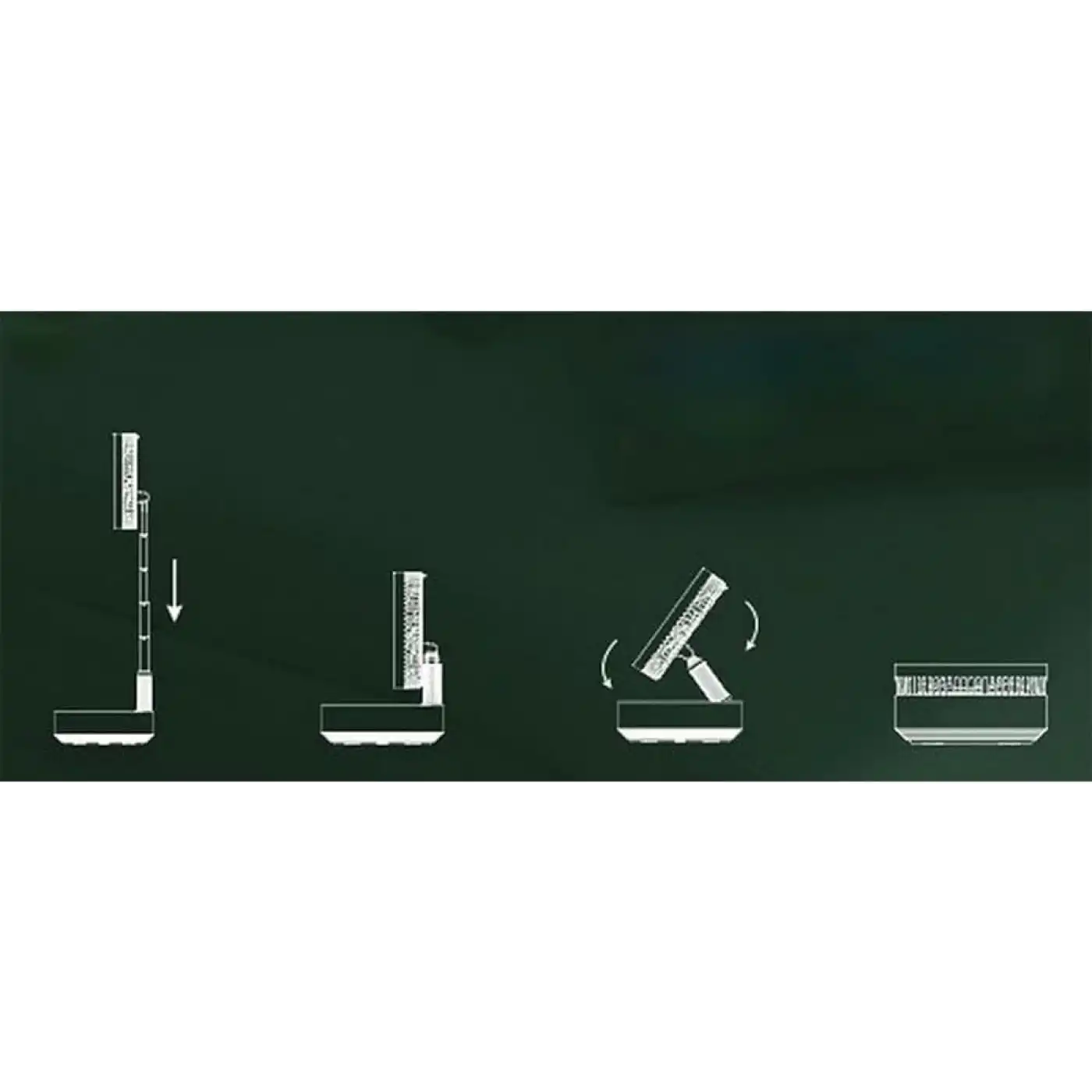 Teleskopik Fan Vantilatör 4 Modlu Şarjlı Katlanabilir Yükseltilebilir Taşınabilir Serinletici Portatif Masa Vantilatörü