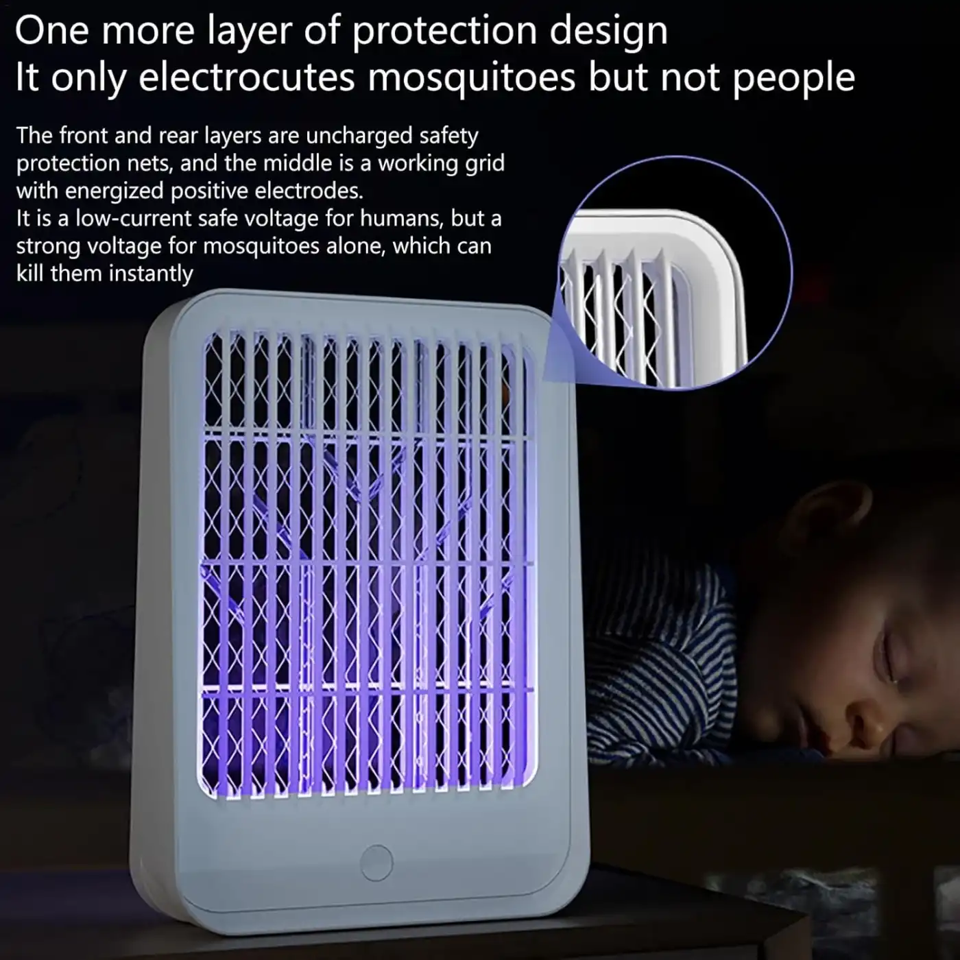 Elektrikli Sinek Kovucu USB Şarjlı Sessiz ve Etkili Led Işıklı Kapan