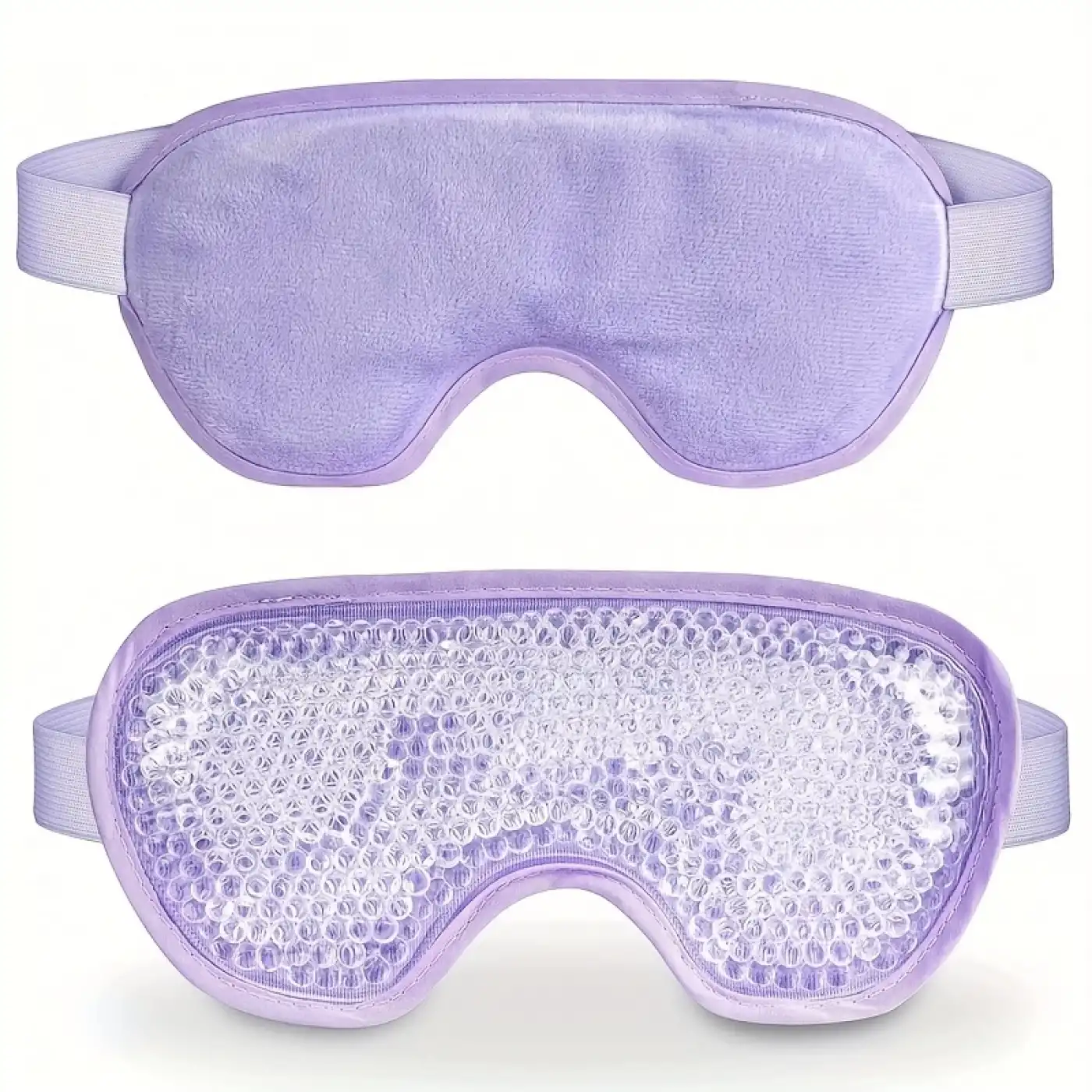 Sıcak Ve Soğuk Boncuklu Buz Jeli Terapi Göz Maskesi (Mor)