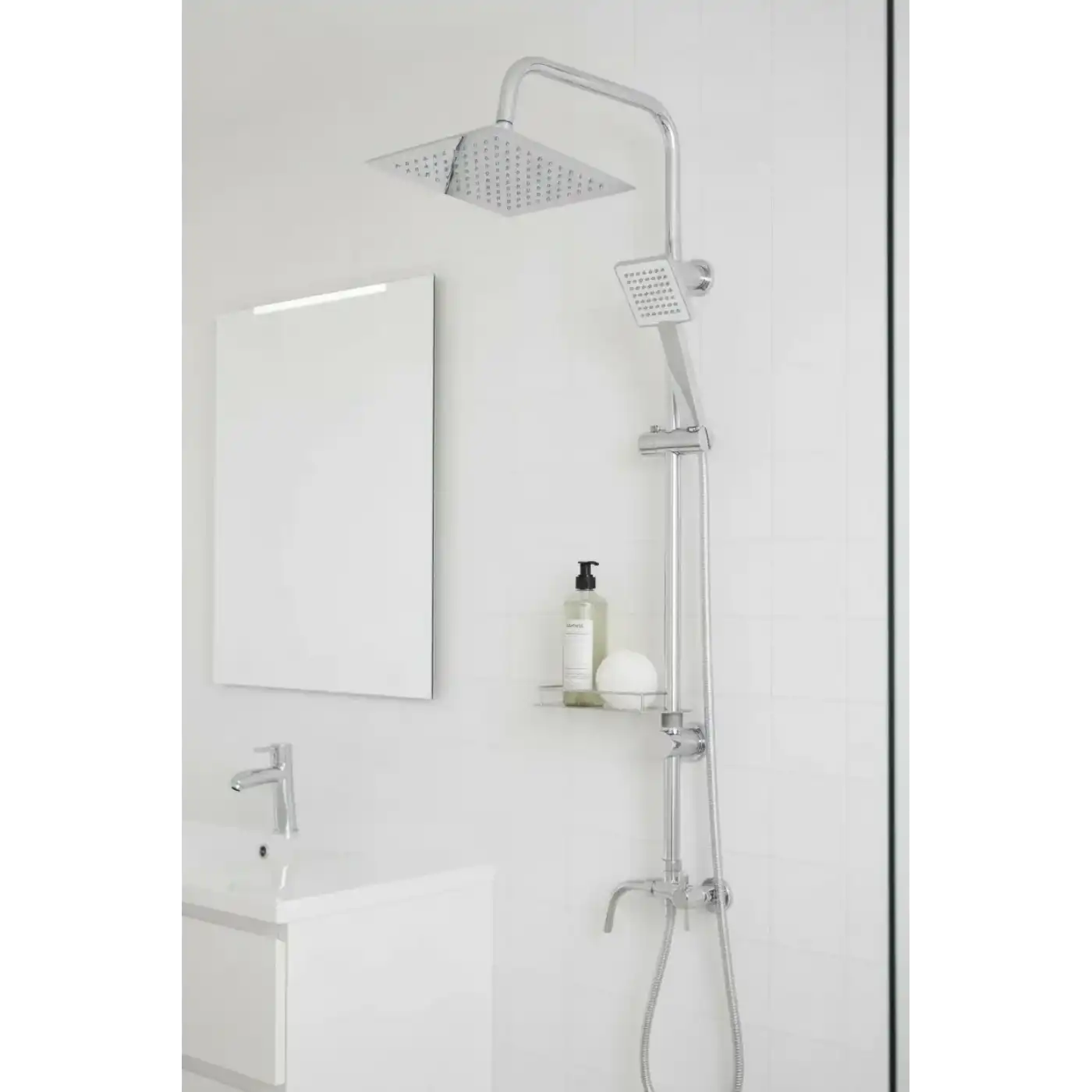 Dubai Yeni Nesil Yağmurlama Etkili Krom Duş Robotu Seti - Fonksiyonel Tepe Duş Takımı