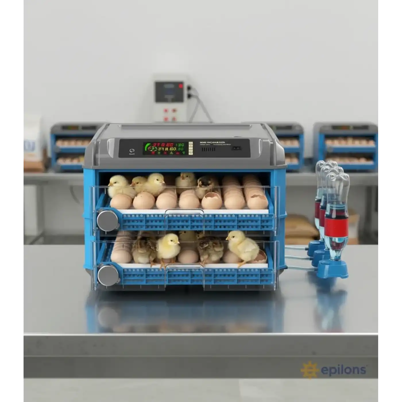 Tam Otomatik 128 Yumurta Kapasiteli Kuluçka Makinesi - Civciv Kaz Hindi Ördek İÇİM Wifi Kameralı