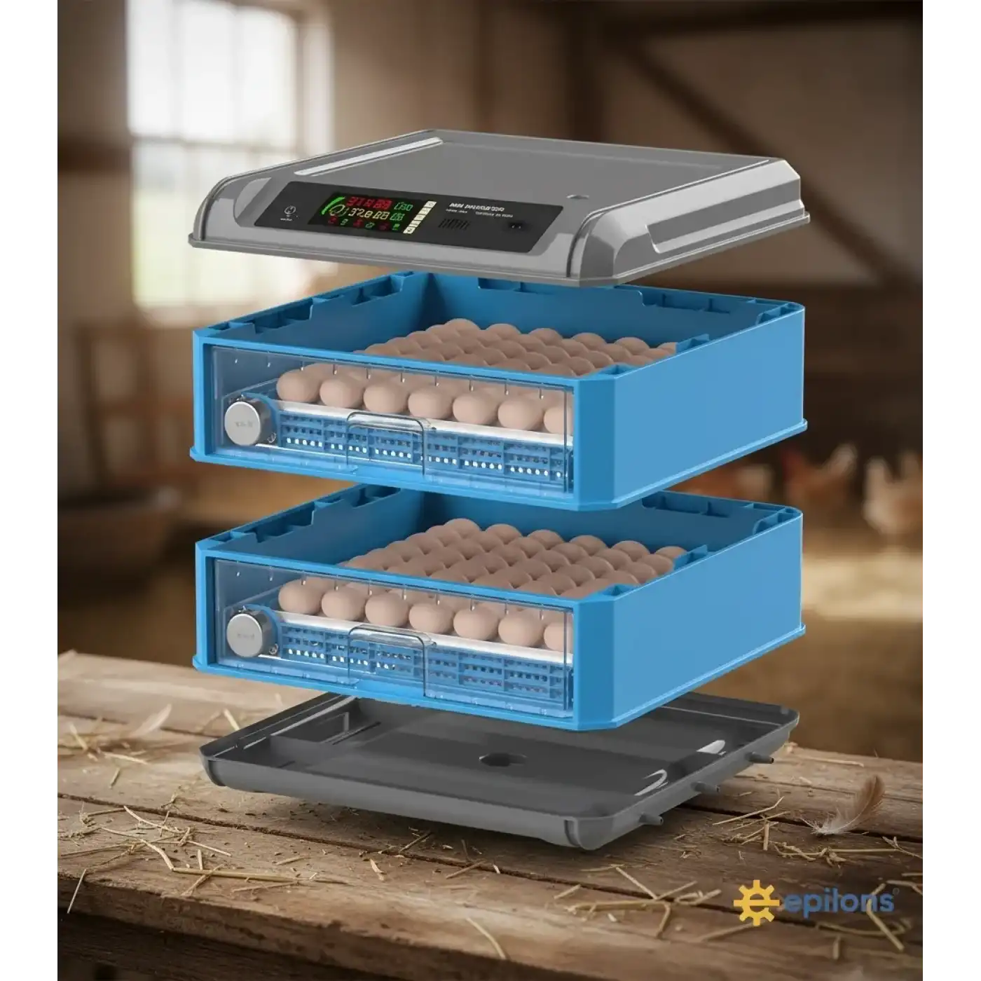 Tam Otomatik 128 Yumurta Kapasiteli Kuluçka Makinesi - Civciv Kaz Hindi Ördek İÇİM Wifi Kameralı