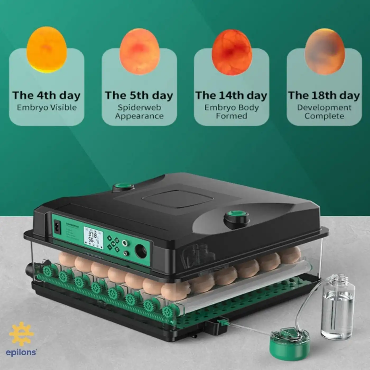 X-192 Model Tam Otomatik Kuluçka Makinesi –Tüm Kanatlı Hayvanlara Uyumlu Yeni Nesil Su Hazneli Süngerli Sistem