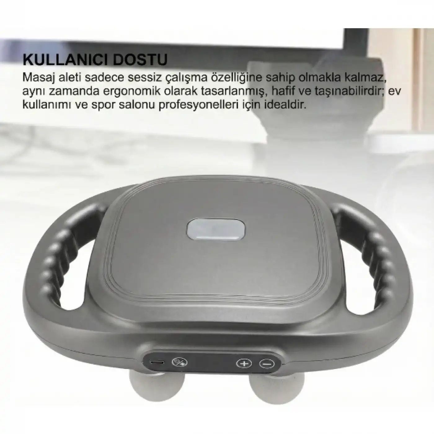 8 Başlıklı Şarjlı Isıtmalı Masaj Aleti