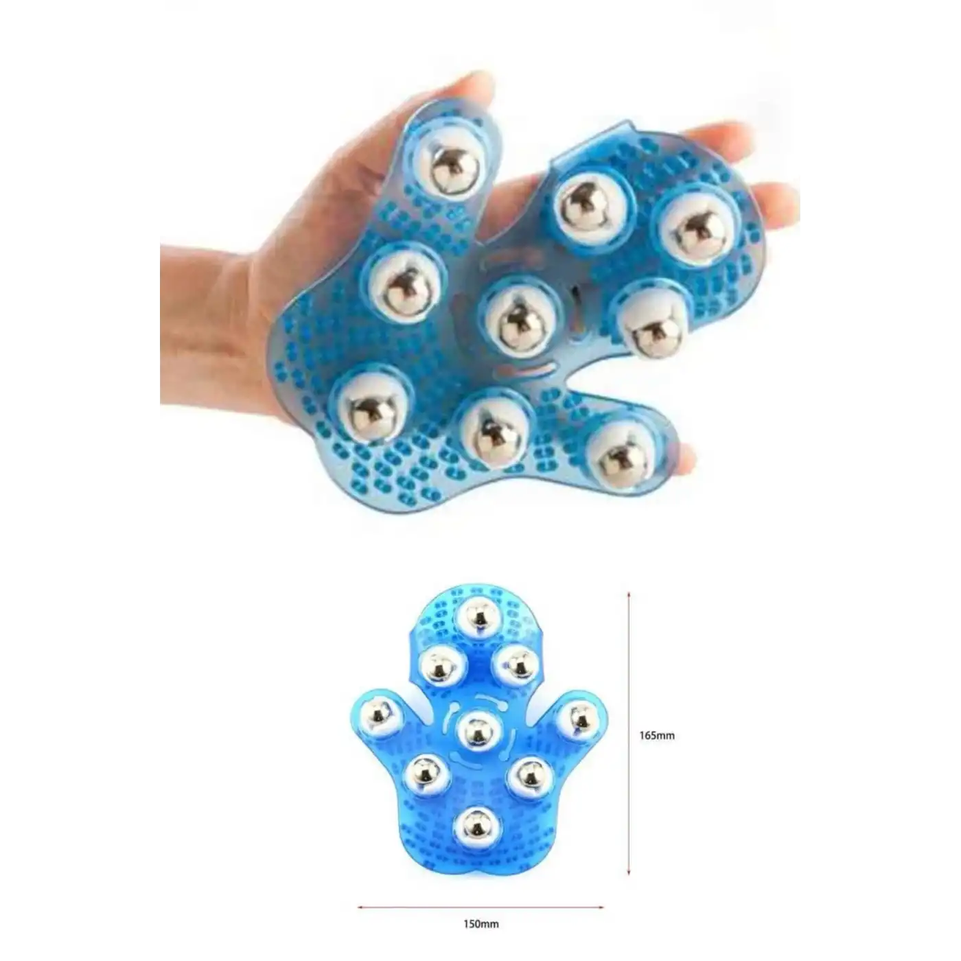 9 Bilyeli Masaj Eldiveni Giyilebilir Plastik Vücut Sıkılaştırıcı